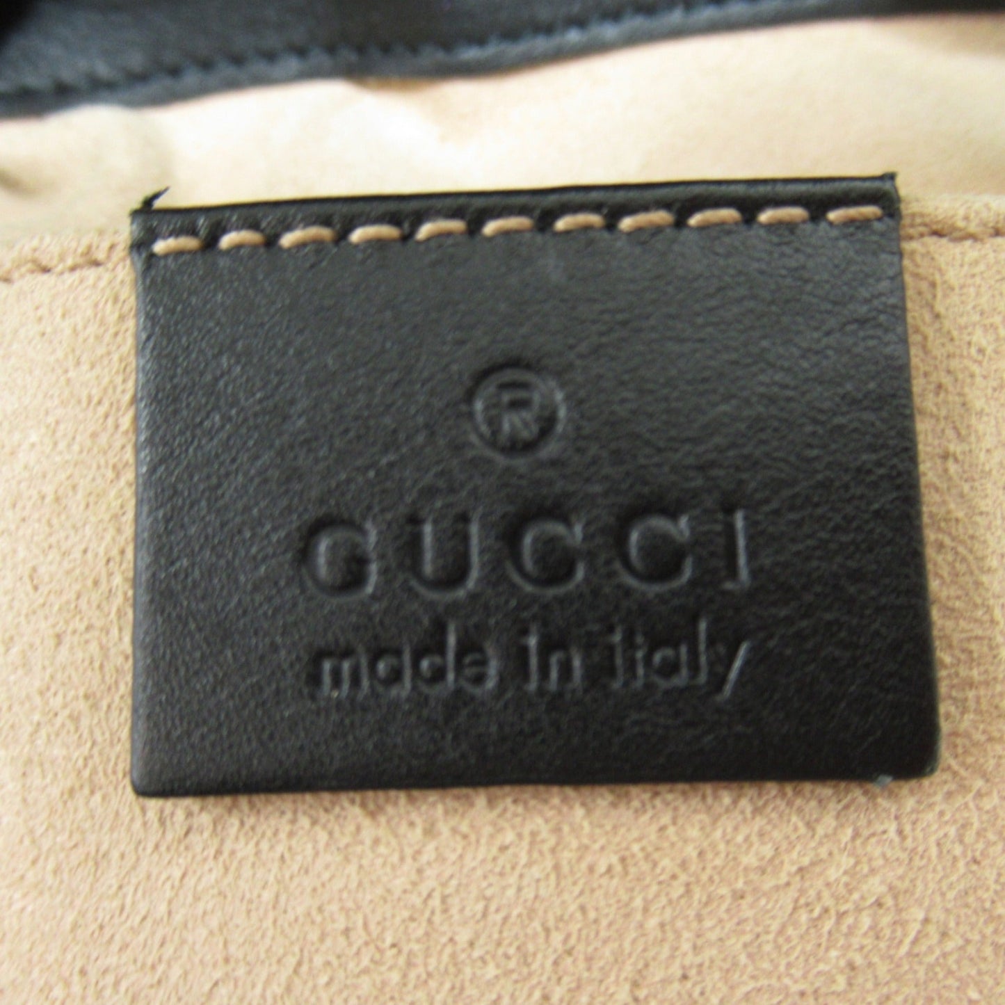 Gucci Black Leather Backpack