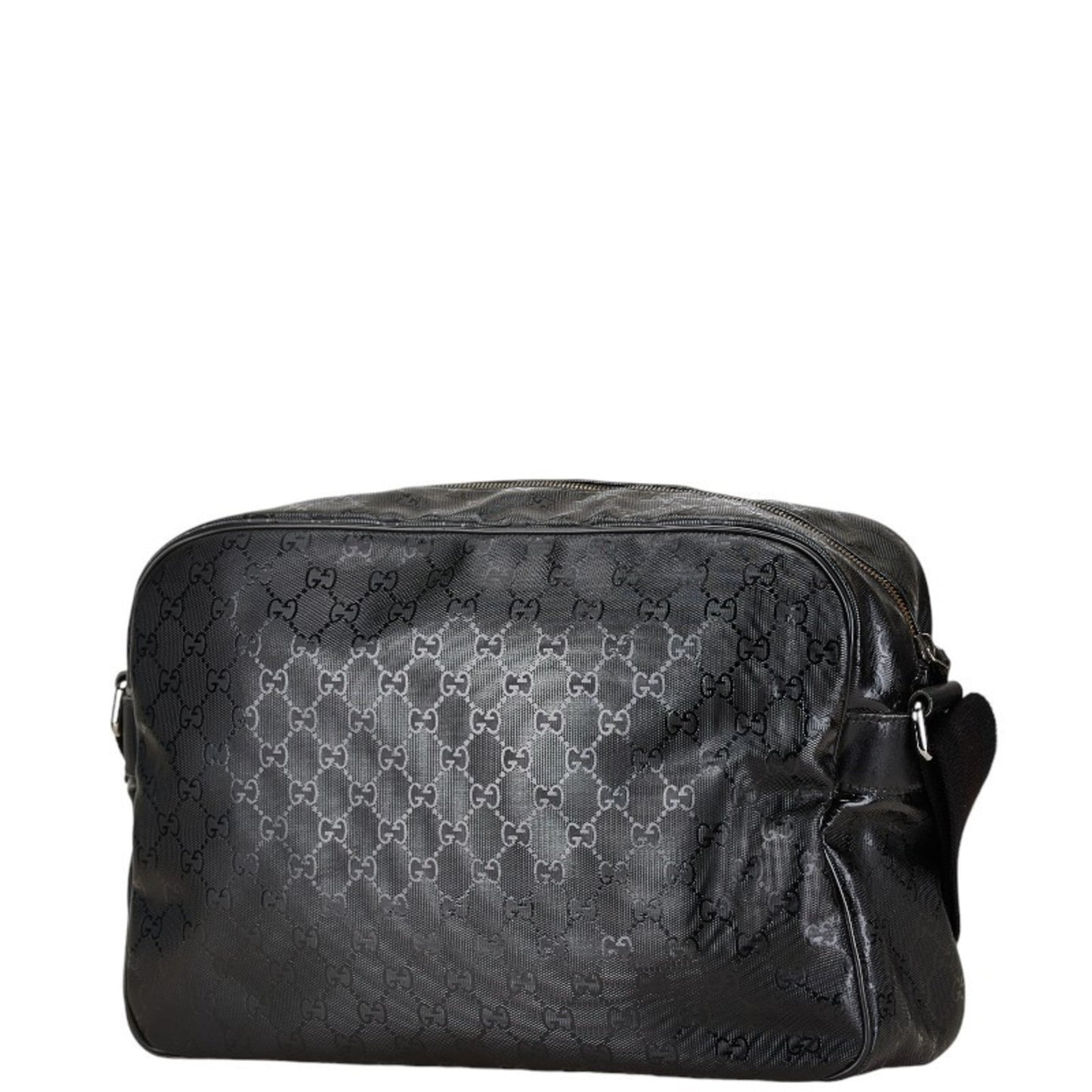 Gucci Black Pvc Leather Shoulder Bag