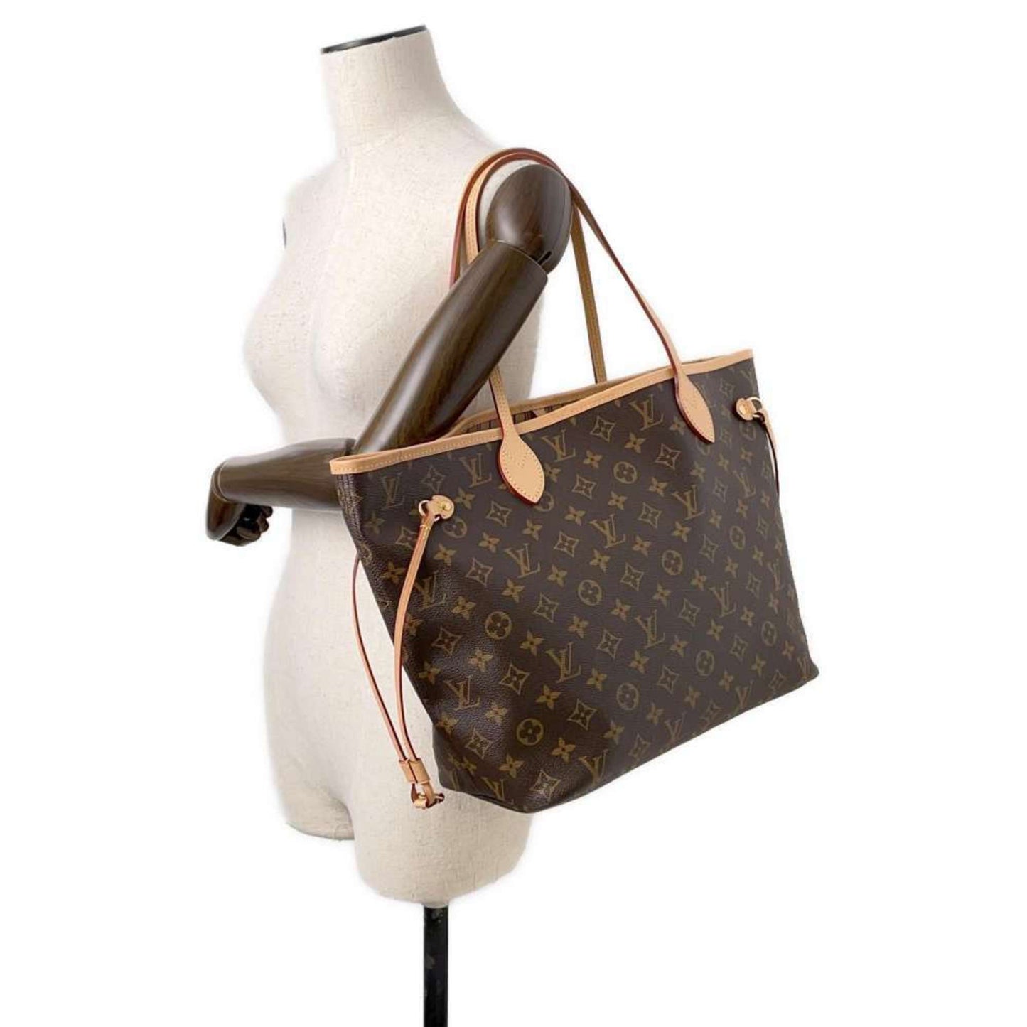 Louis Vuitton Beige Monogram Shoulder Bag Tote Bag