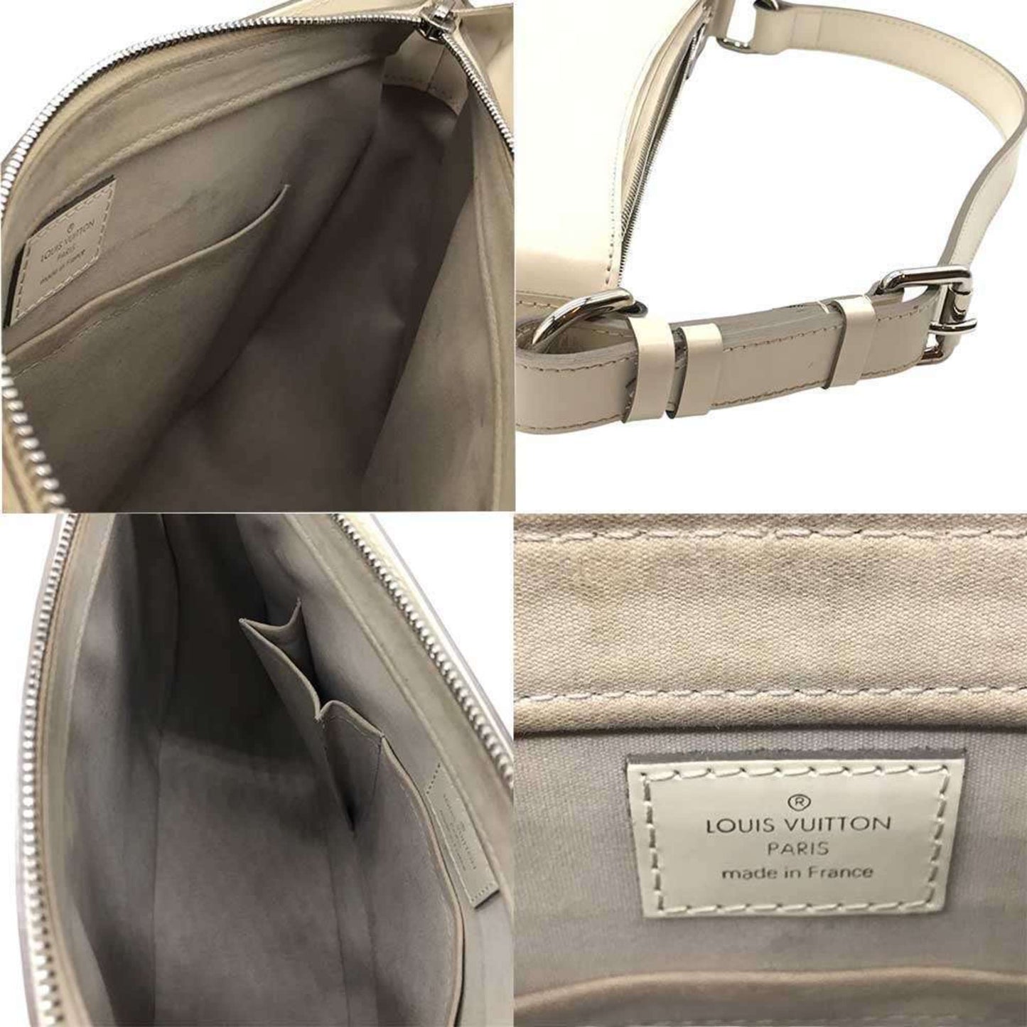 Louis Vuitton Ivory White Epi Leather Handbag Shoulder Bag