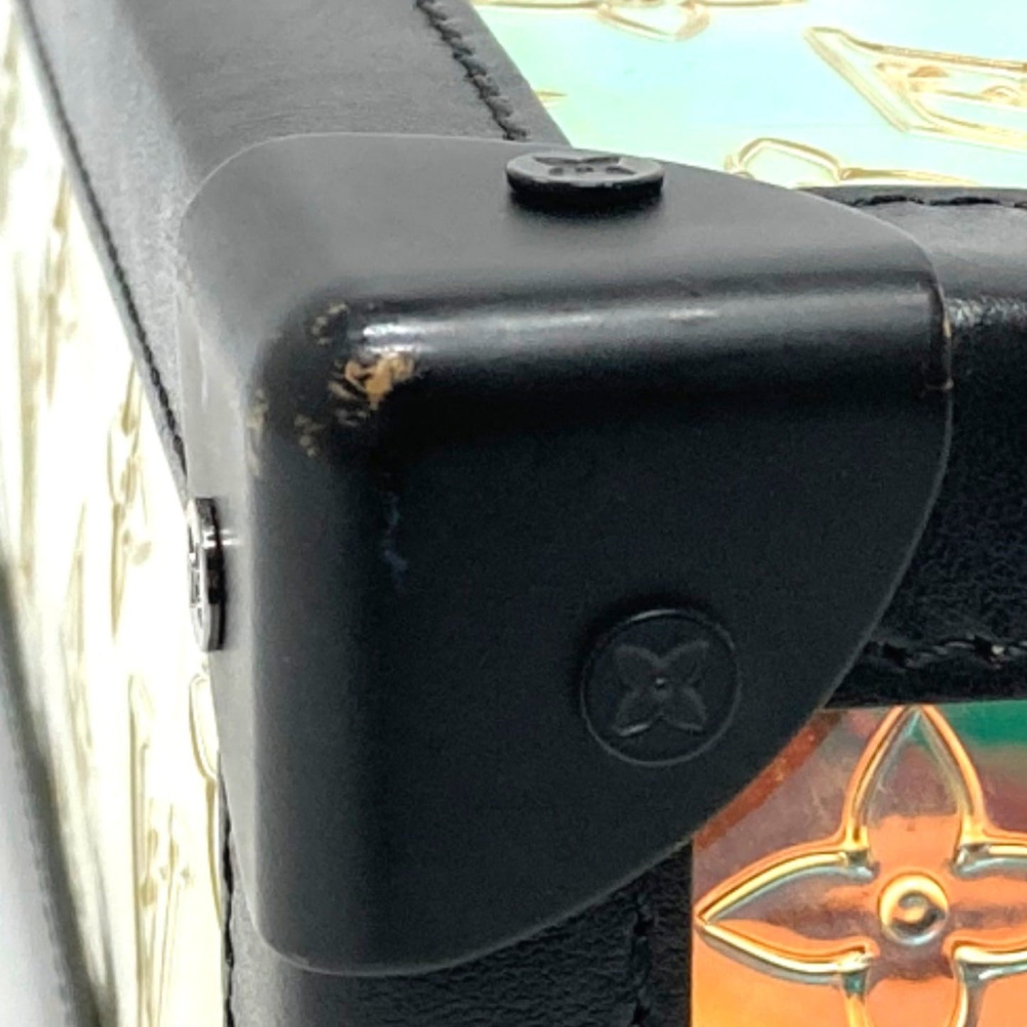 Louis Vuitton Black Leather Shoulder Bag