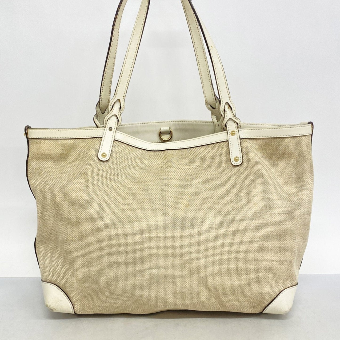 Gucci Beige Canvas Tote Bag