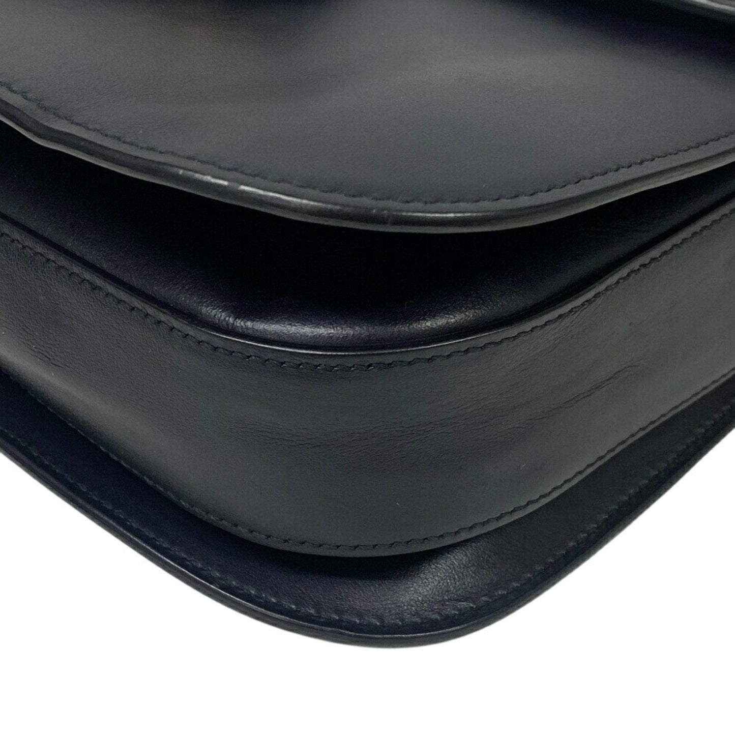 Gucci Horsebit Navy Red Color Leather Shoulder Bag