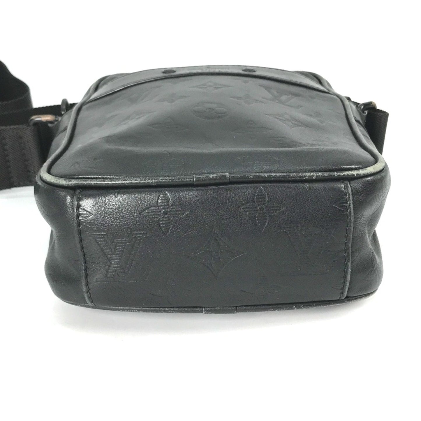 Louis Vuitton Black Leather Shoulder Bag