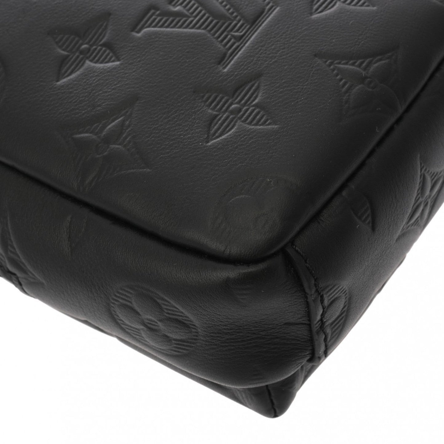 Louis Vuitton Noir Leather Shoulder Bag