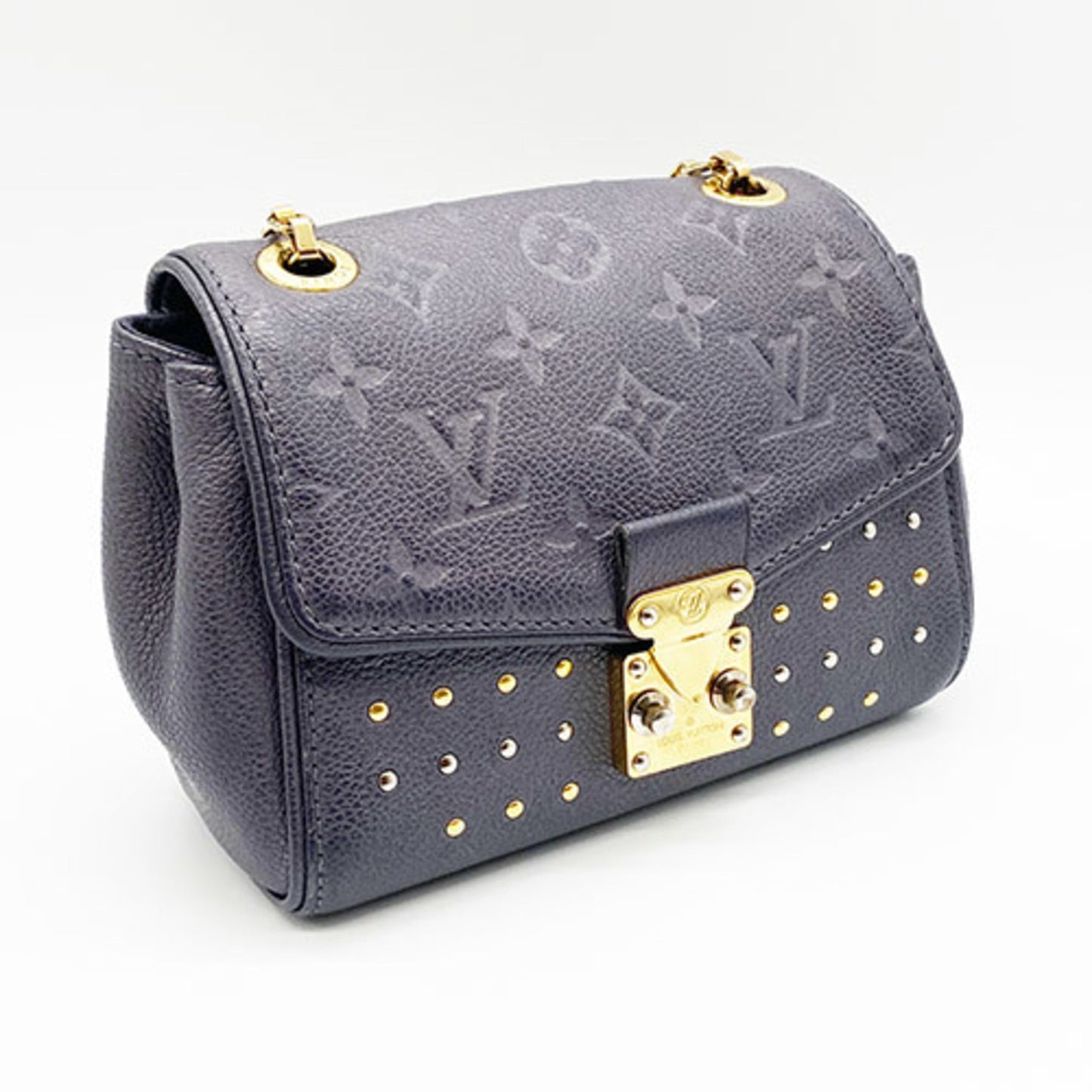 Louis Vuitton Gray Leather Shoulder Bag