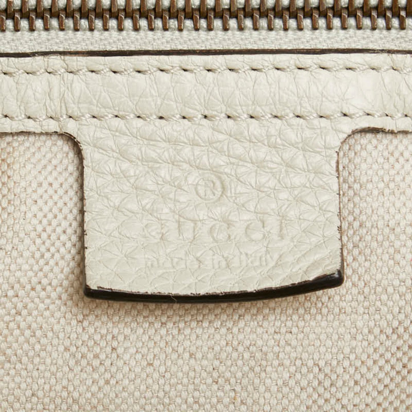 Gucci Ivory Leather Shoulder Bag