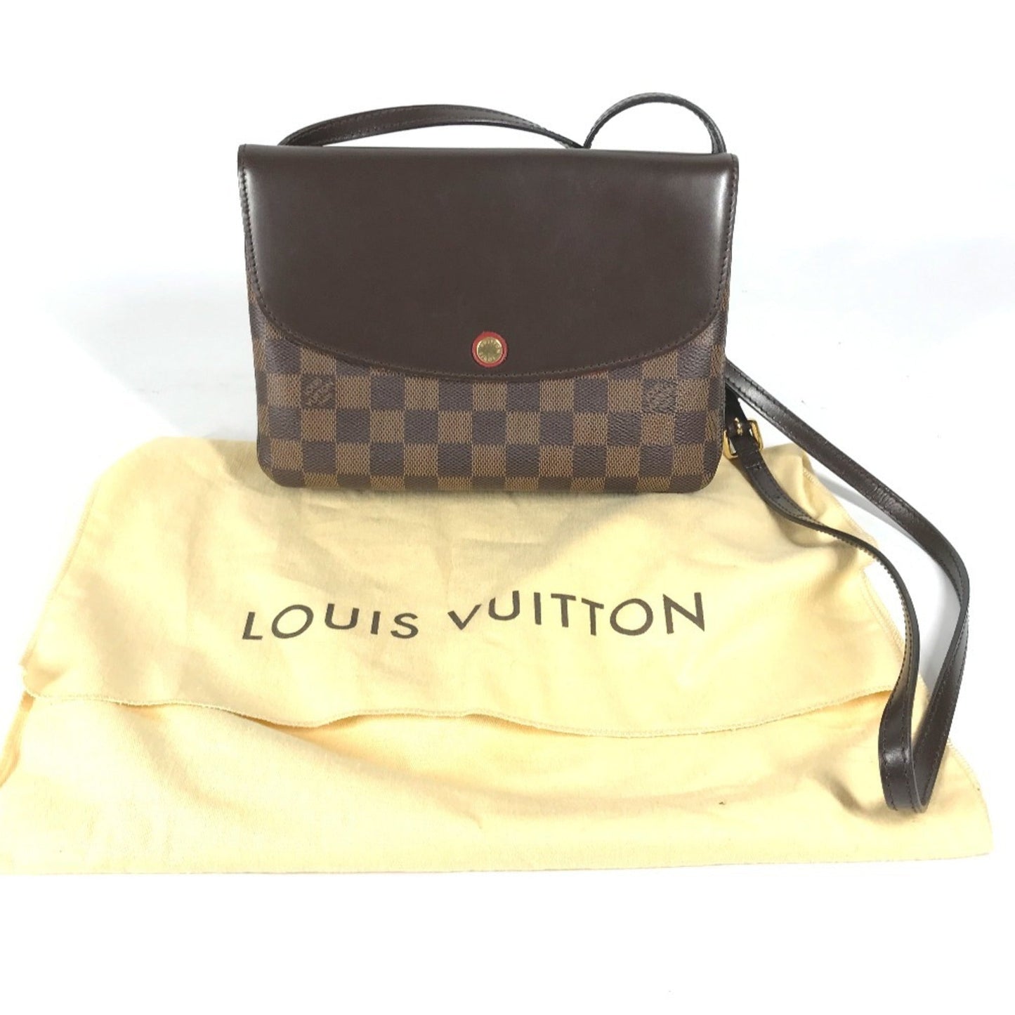 Louis Vuitton Brown Ebene Damier Canvas Pochette Shoulder Bag