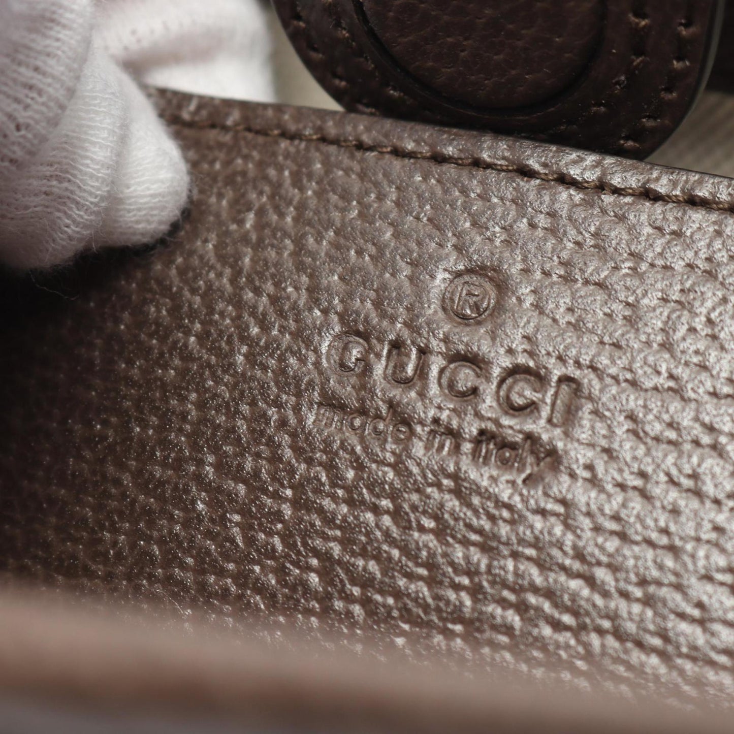 Gucci Beige Brown Multi-Color Gg Supreme Leather Shoulder Bag