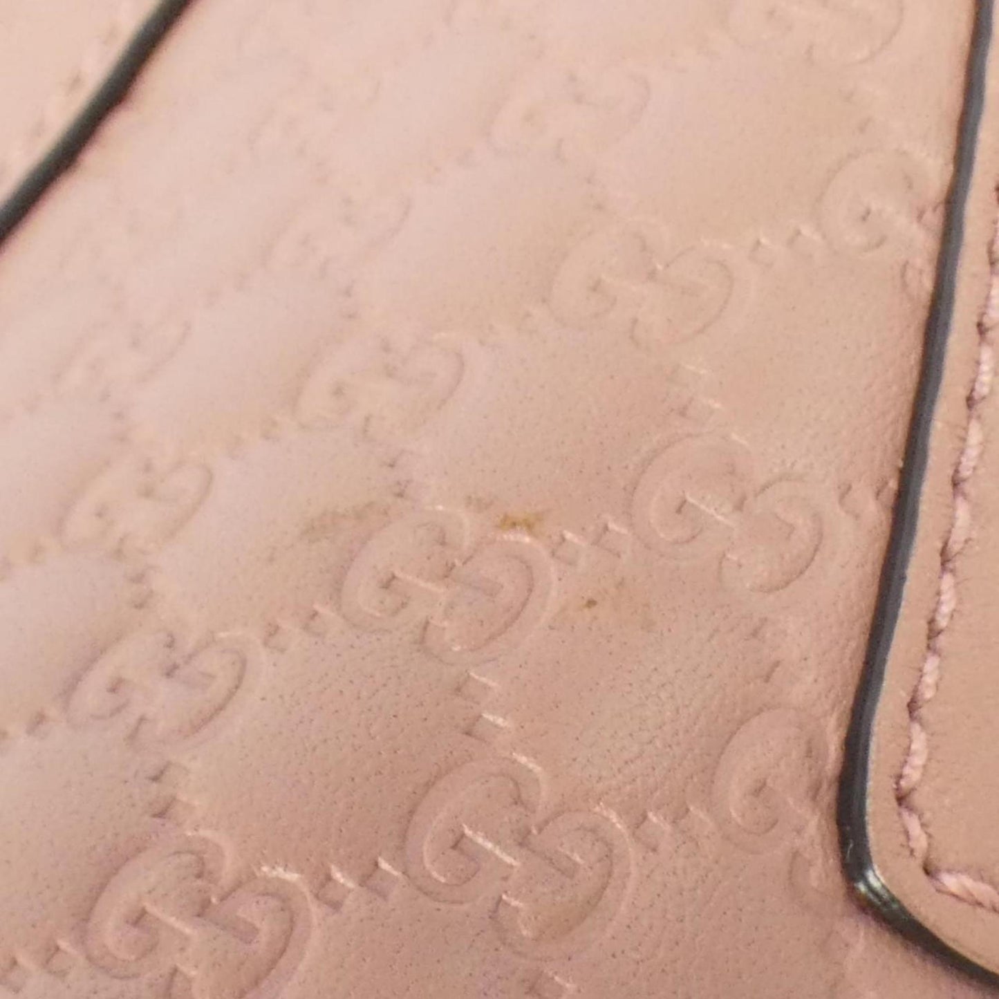 Gucci Pink Micro Gg Leather Handbag
