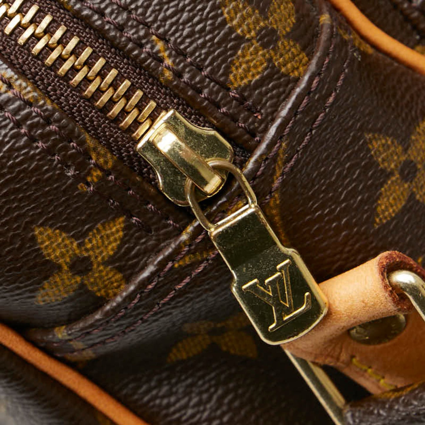 Louis Vuitton Brown Pvc Leather Shoulder Bag