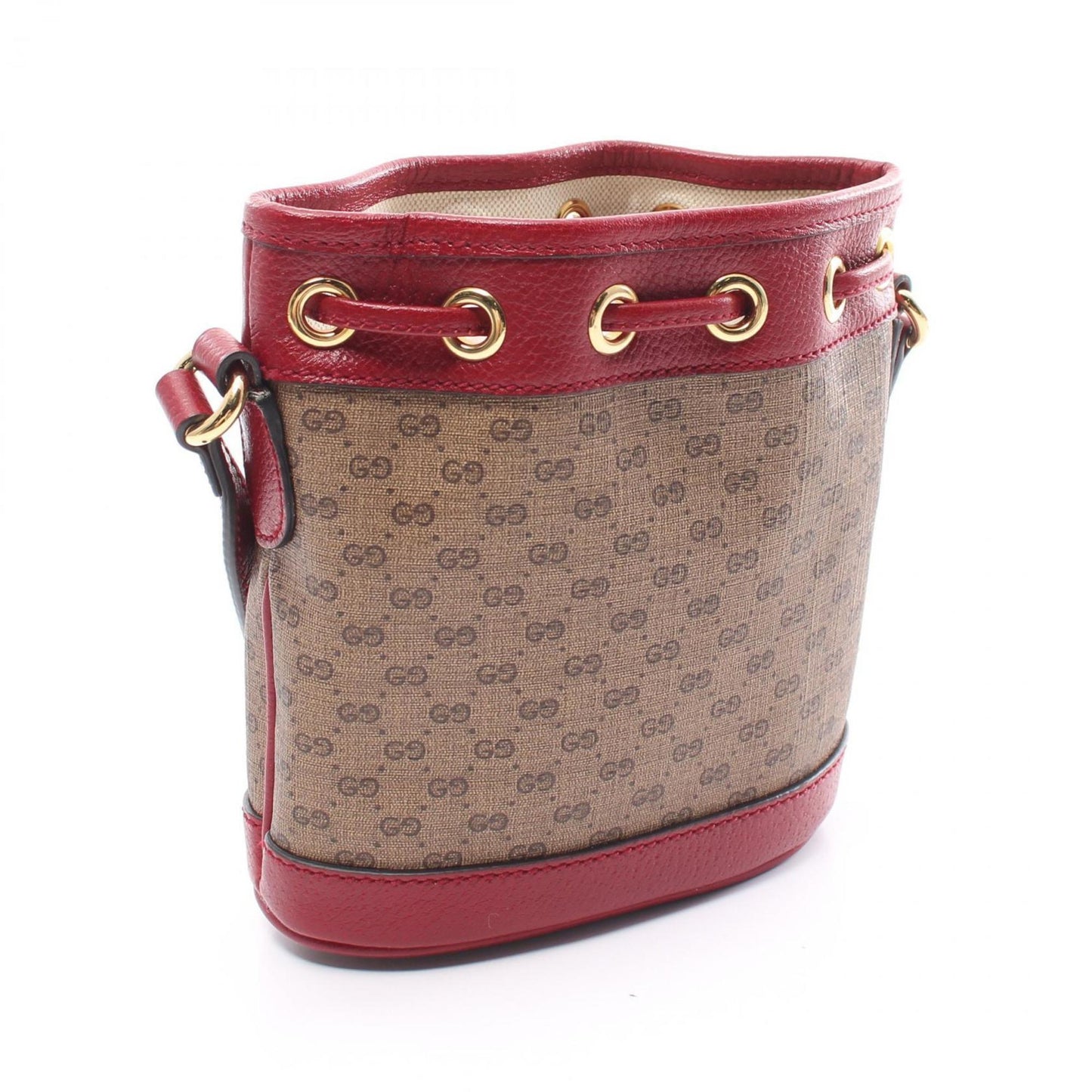 Gucci Brown Multi-Color Coated Canvas Leather Shoulder Bag