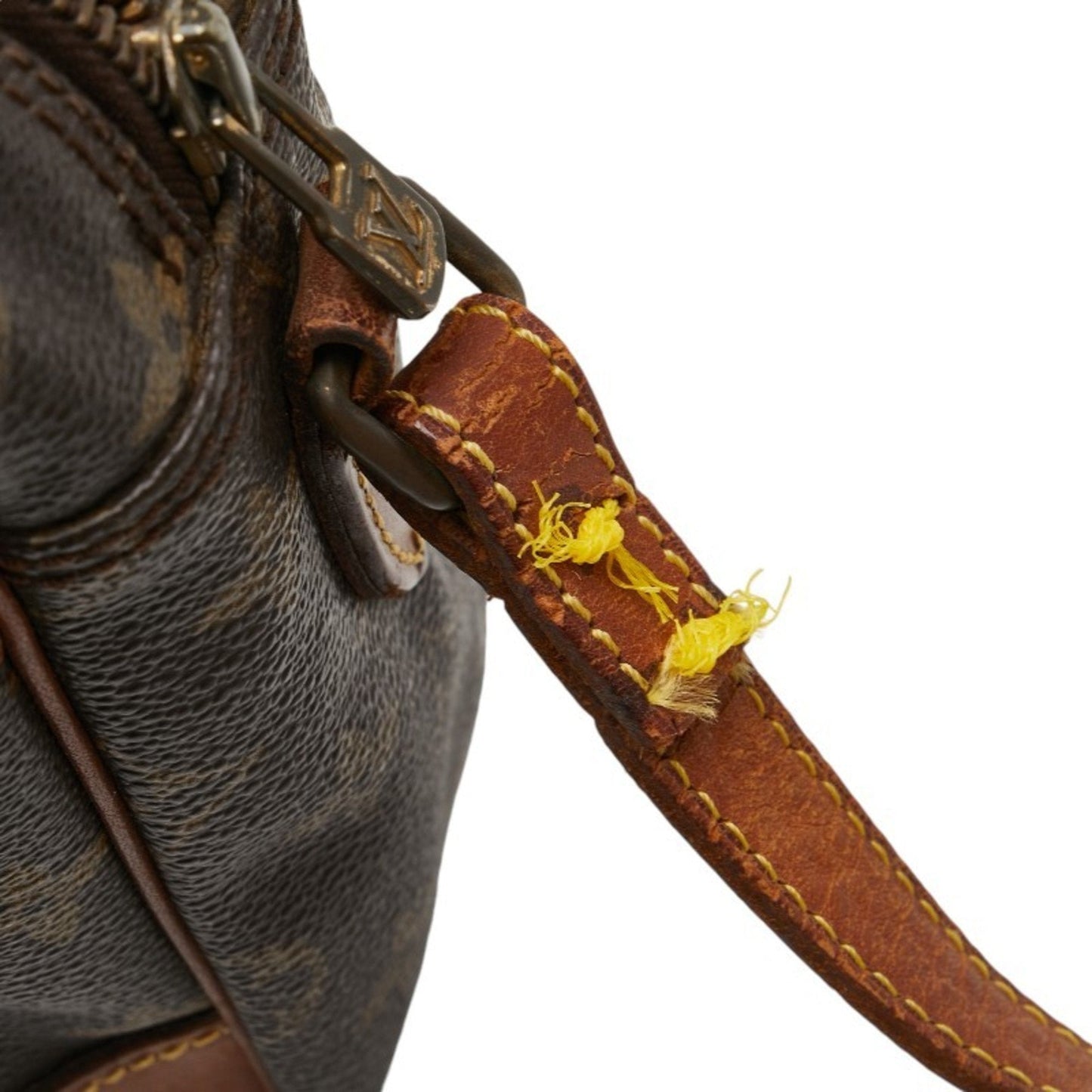 Louis Vuitton Brown Pvc Leather Shoulder Bag
