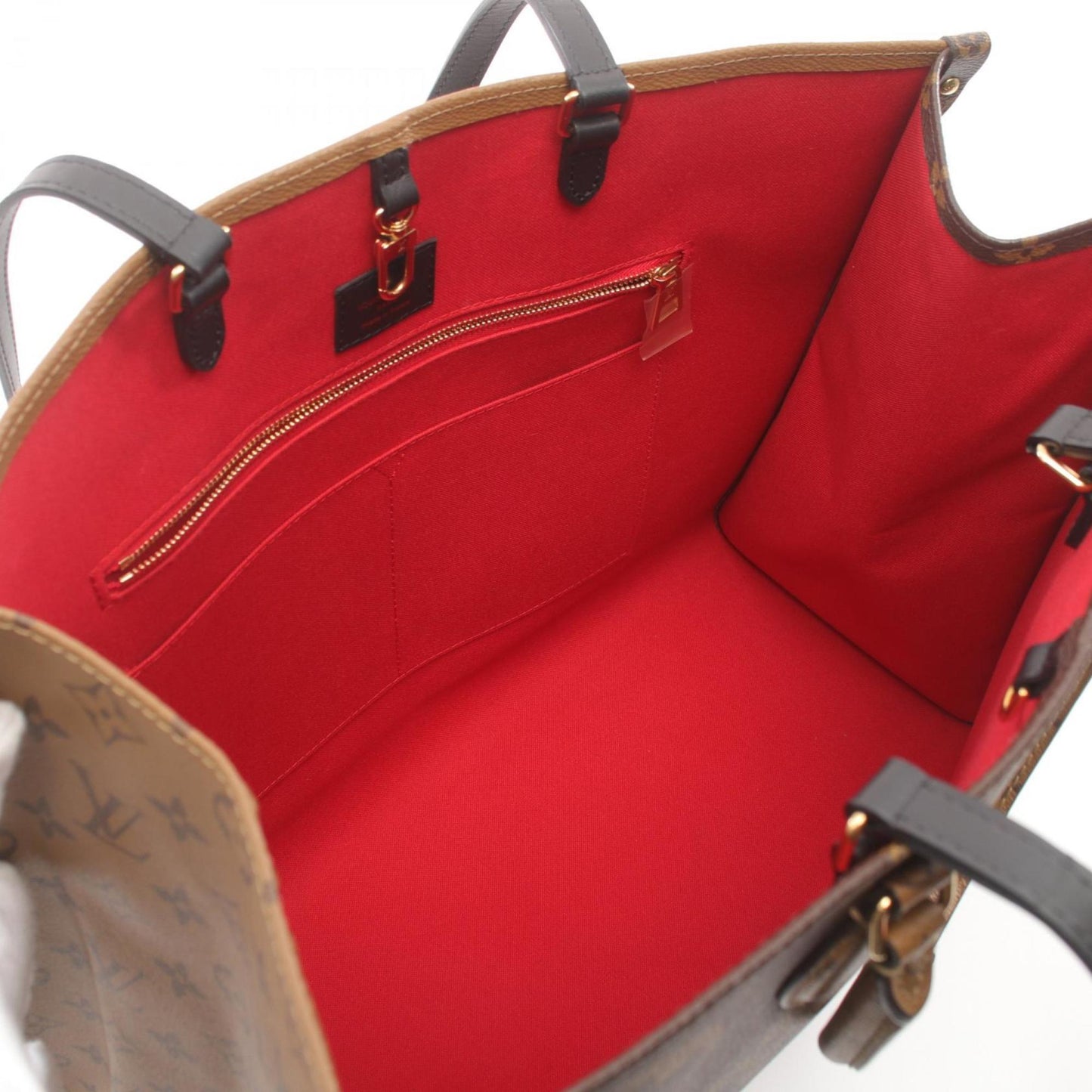 Louis Vuitton Brown Coated Canvas Leather Shoulder Bag