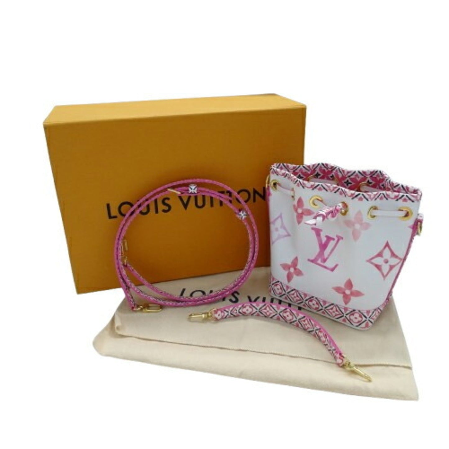 Louis Vuitton Monogram Pink White Monogram Handbag Shoulder Bag