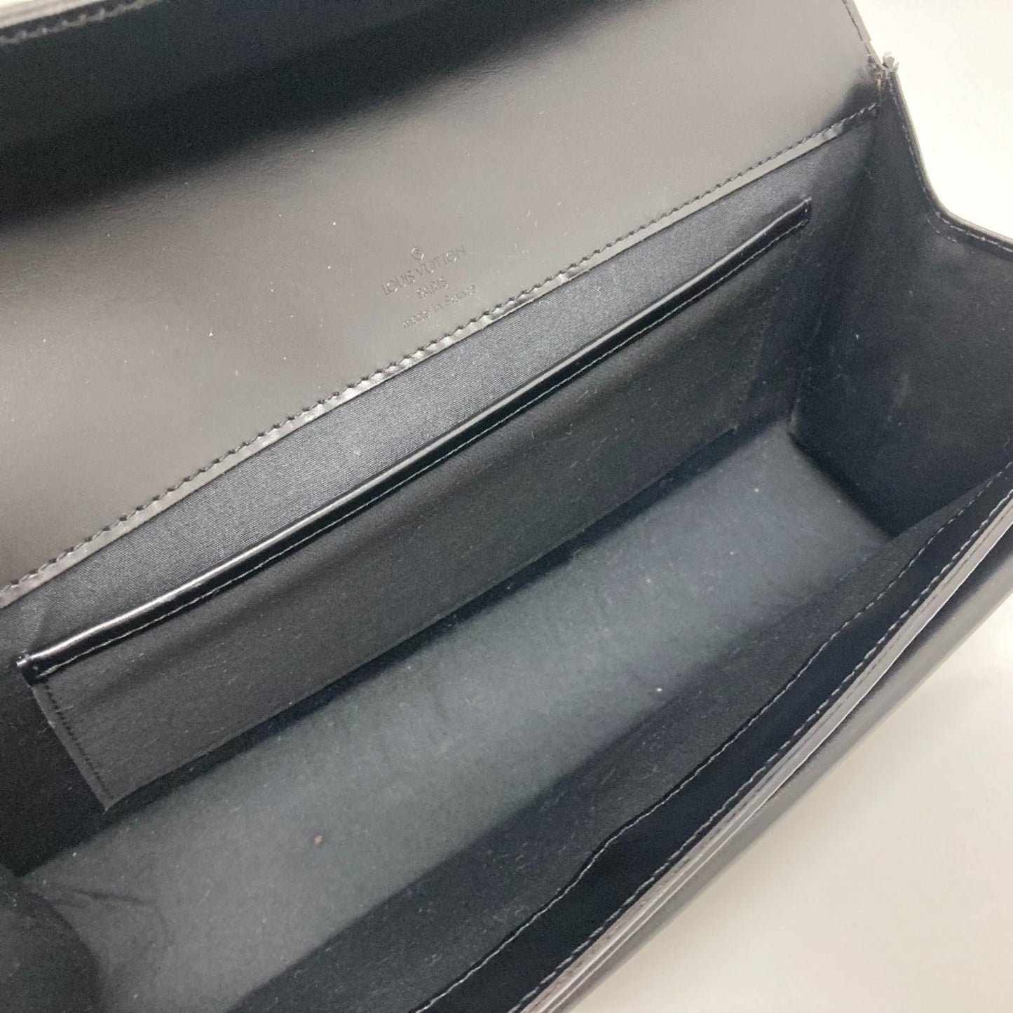 Louis Vuitton Black Leather Shoulder Bag