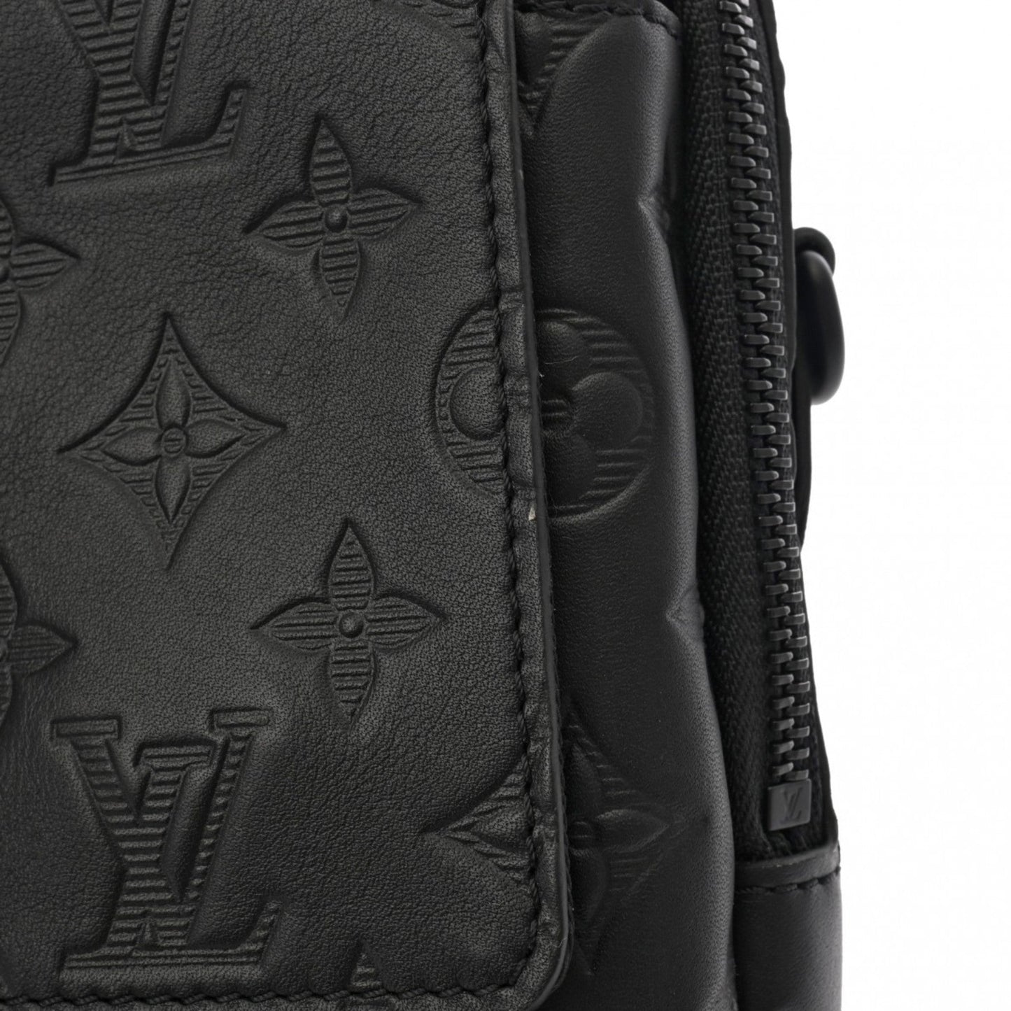 Louis Vuitton Noir Leather Shoulder Bag