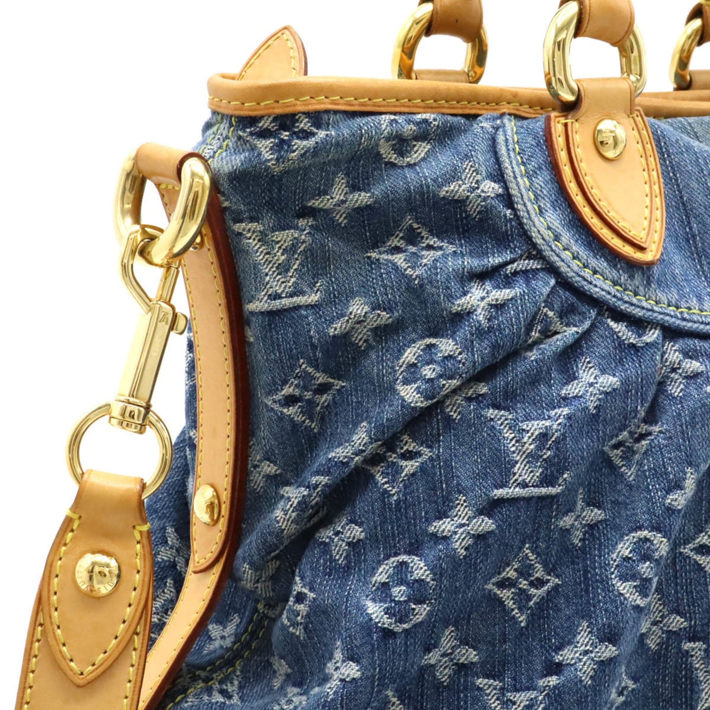 Louis Vuitton Monogram Denim Blue Monogram Denim Handbag Shoulder Bag Tote Bag