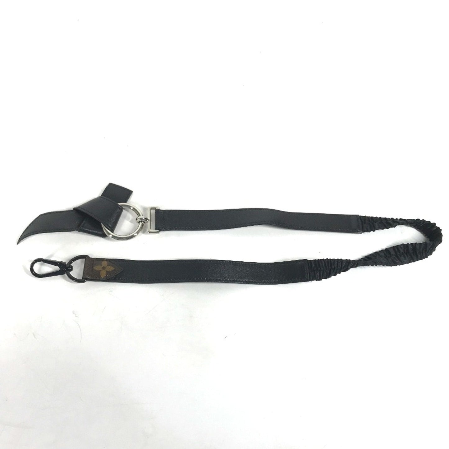 Louis Vuitton Black Leather Chain/Shoulder Wallet