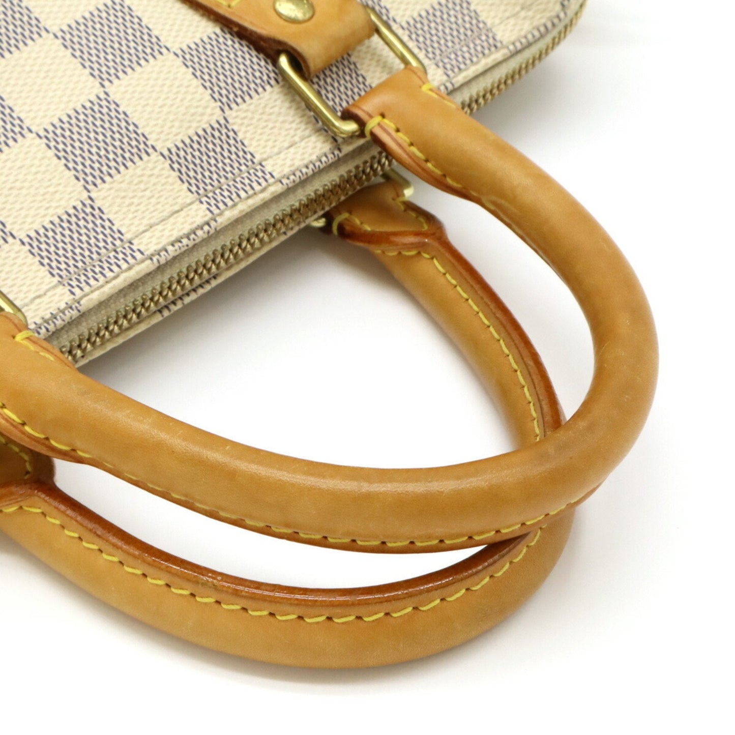 Louis Vuitton Black Damier Azur Boston Bag Handbag Shoulder Bag