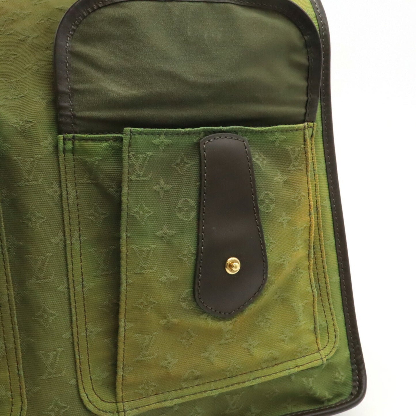 Louis Vuitton Monogram Mini Tst Khaki Canvas Leather Shoulder Bag