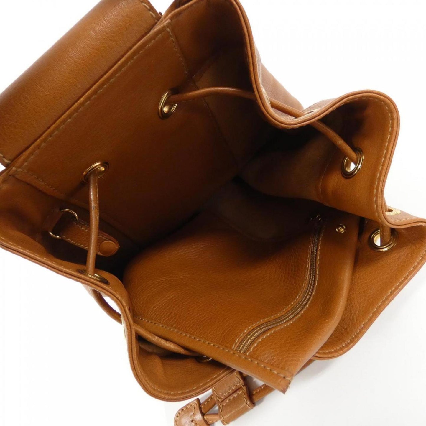 Gucci Brown Leather Pouch Shoulder Bag