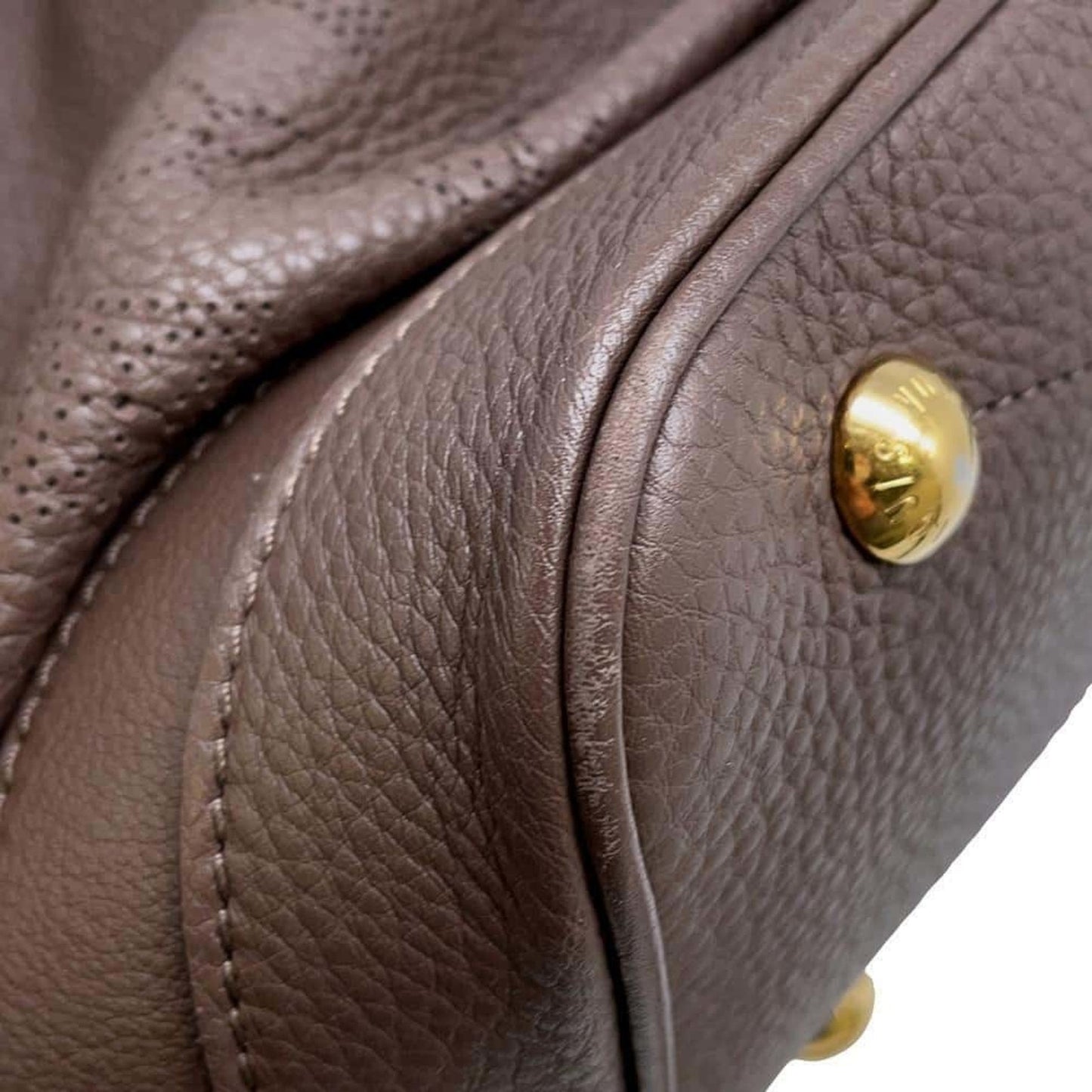 Louis Vuitton Monogram Brown Mahina Leather Handbag Shoulder Bag