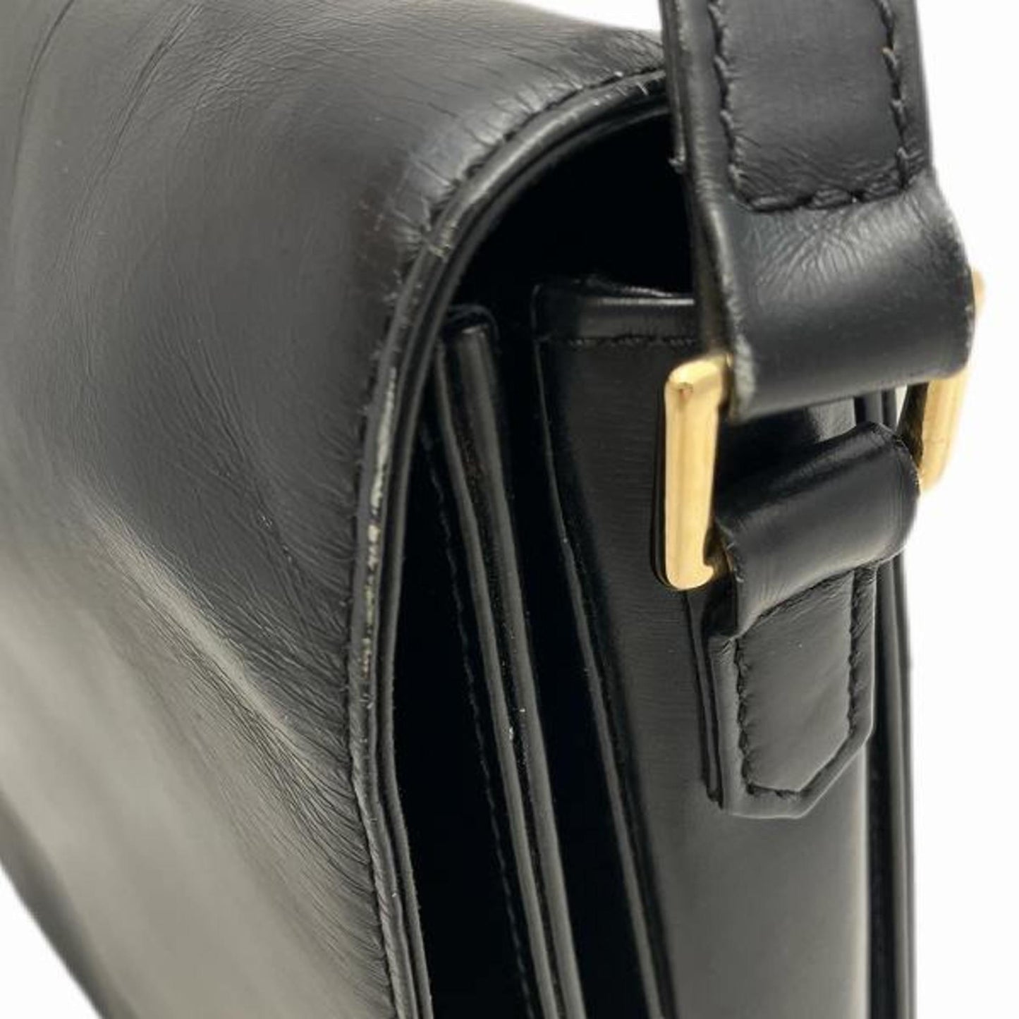 Louis Vuitton Noir Leather Shoulder Bag