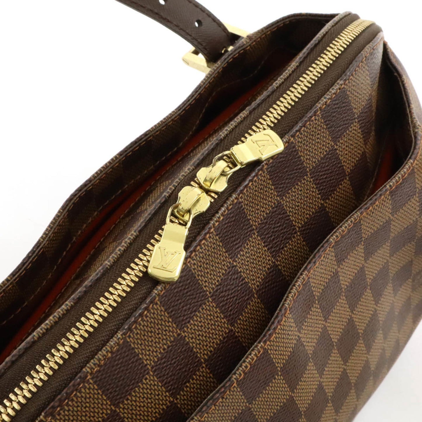 Louis Vuitton Brown Damier Canvas Pvc Handbag Shoulder Bag Tote Bag