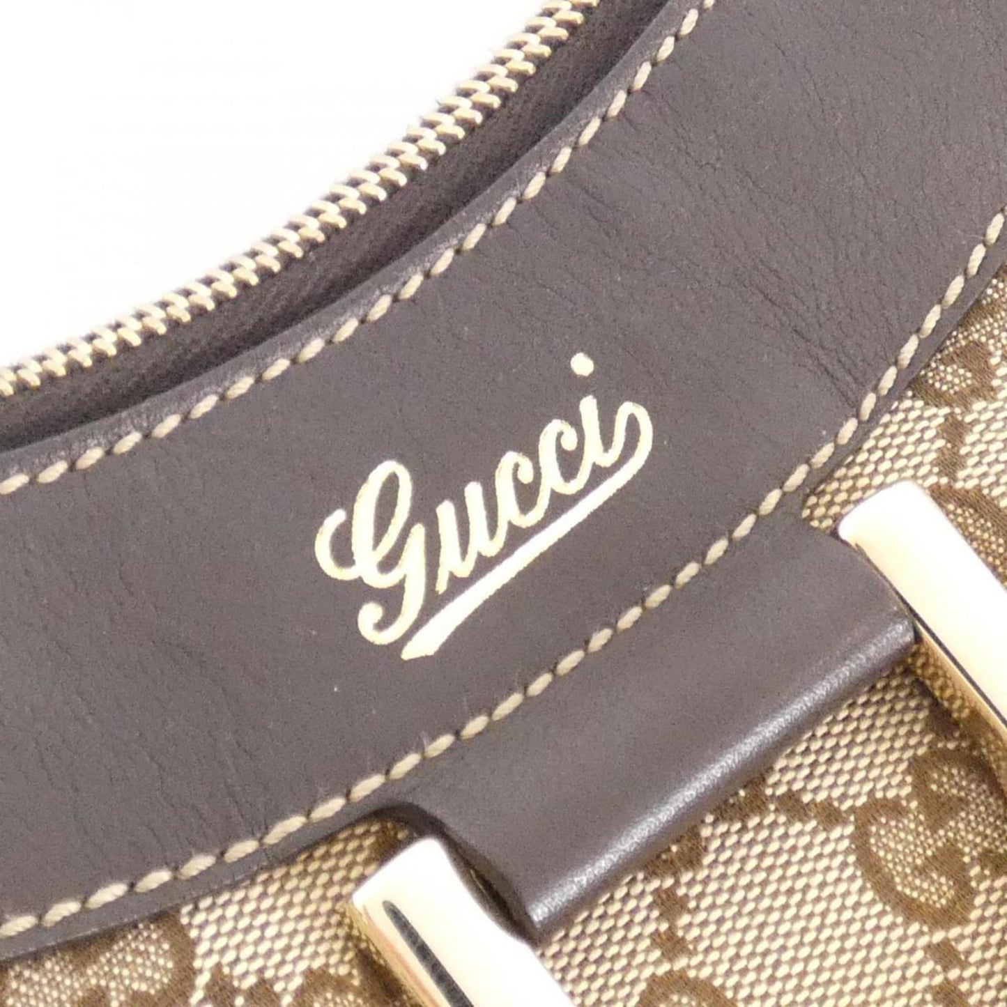 Gucci Beige Brown Gg Canvas Shoulder Bag