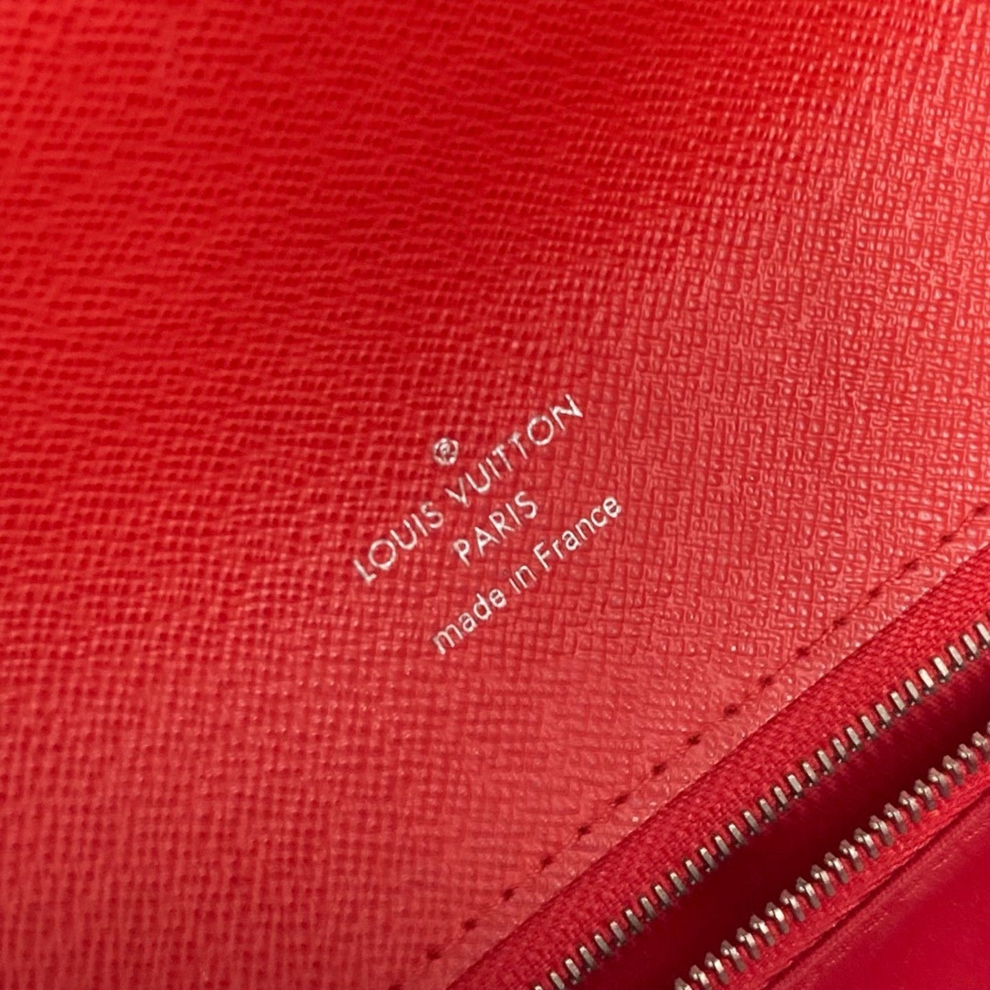 Louis Vuitton Red Leather Shoulder Bag