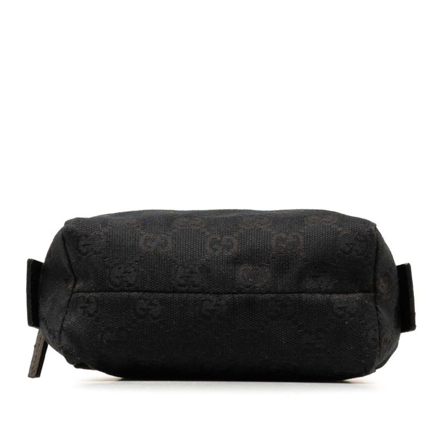 Gucci Gg Canvas Black Canvas Leather Pouch