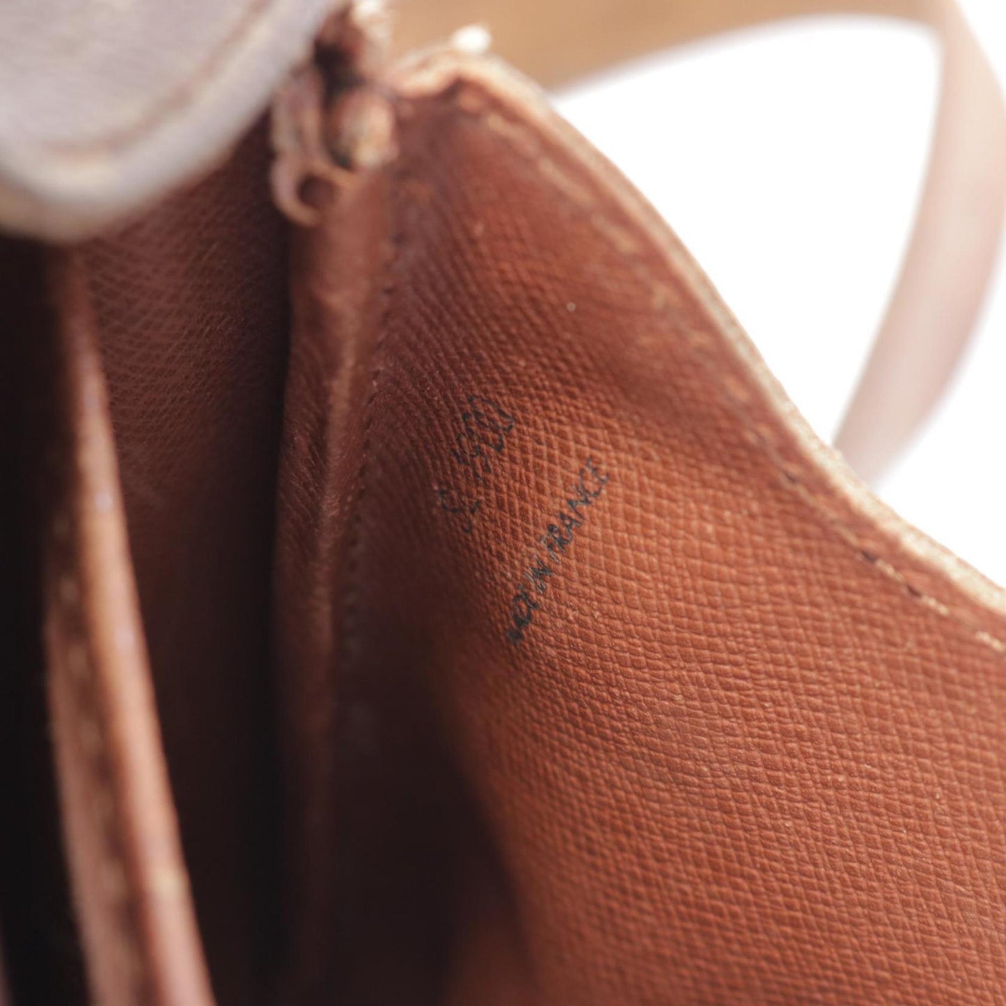 Louis Vuitton Brown Coated Canvas Leather Shoulder Bag