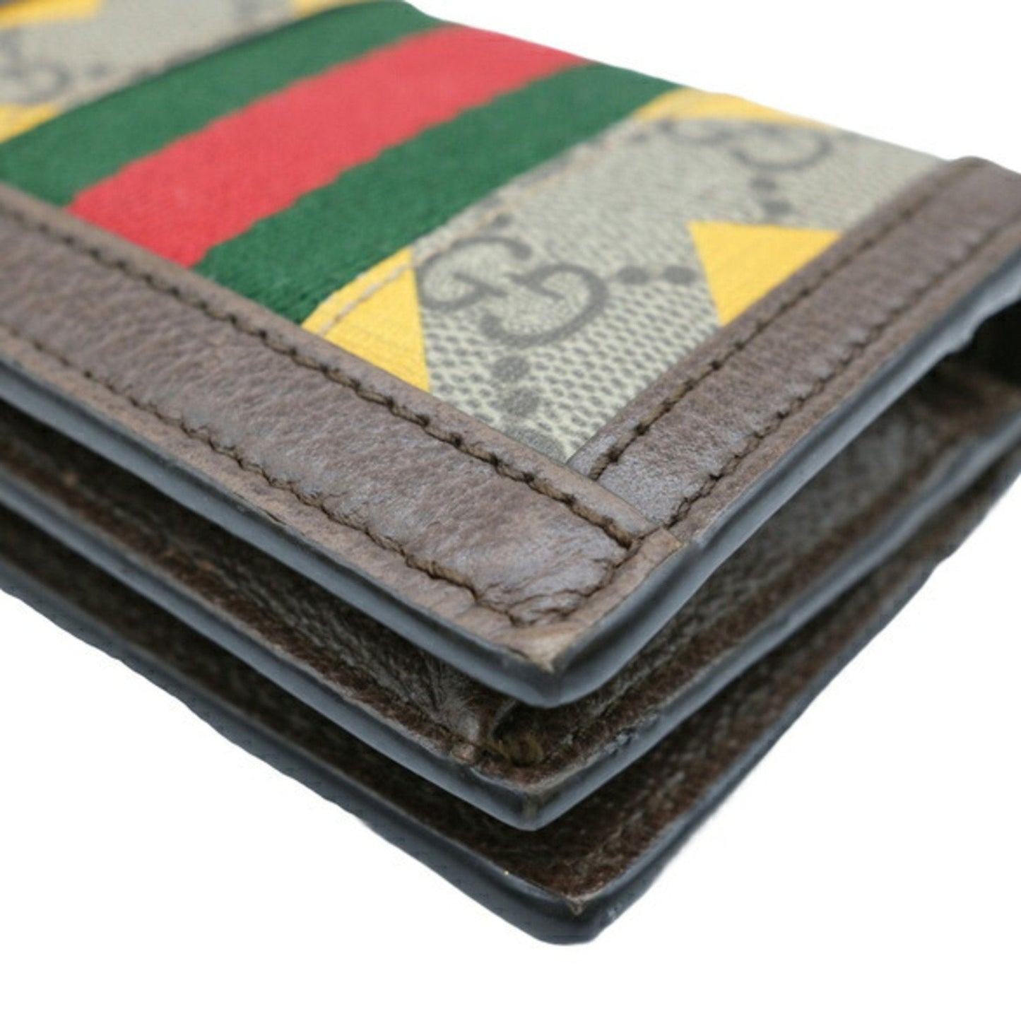 Gucci Beige Brown Multi-Color Gg Supreme Wallet (Bi-Fold)