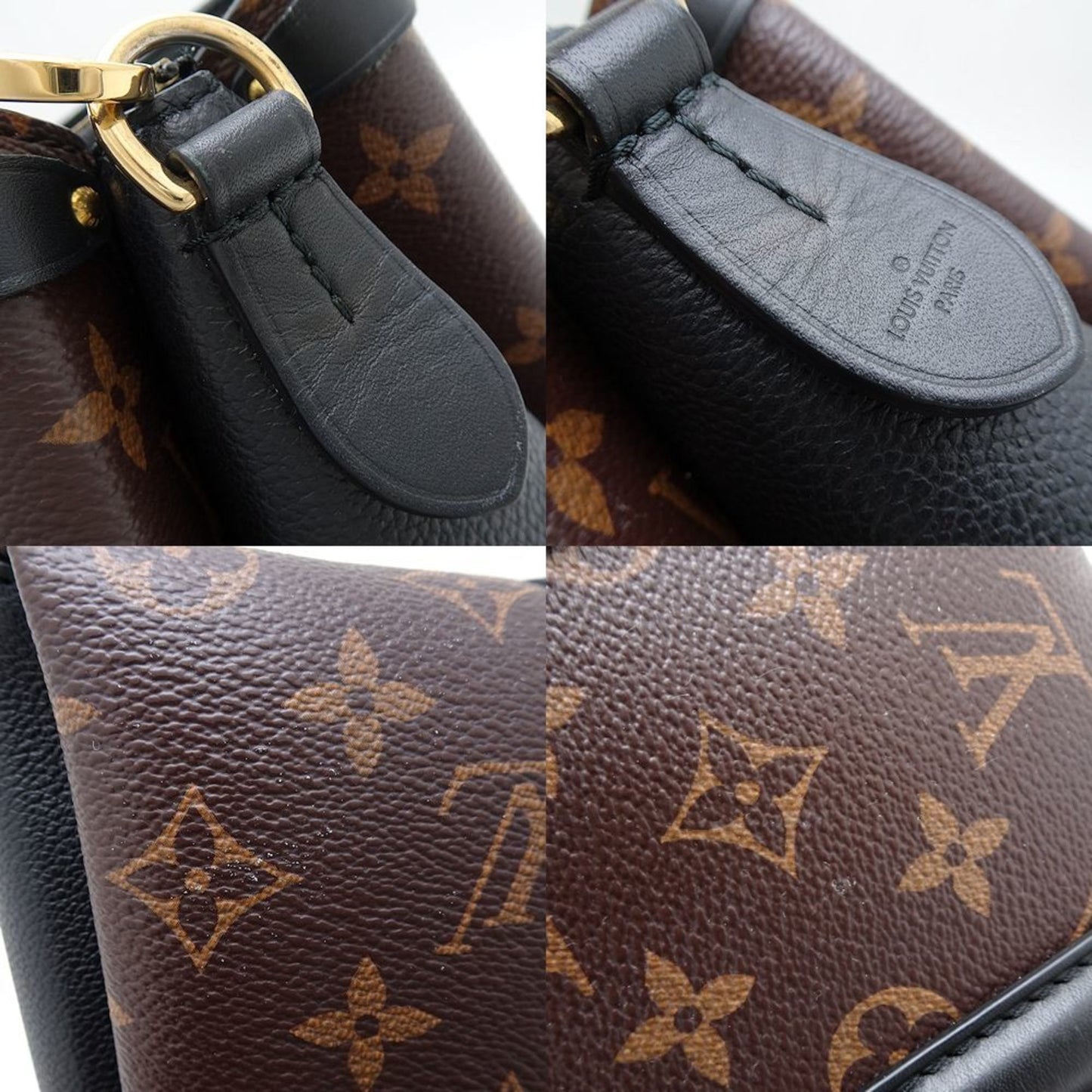 Louis Vuitton Brown Noir Canvas Handbag Shoulder Bag