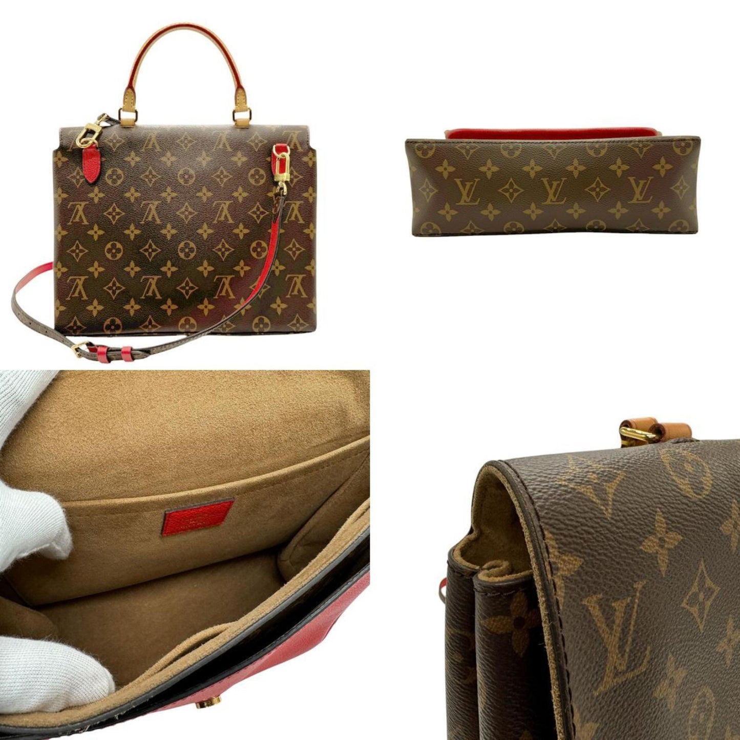 Louis Vuitton Coquelicots Monogram Handbag Shoulder Bag