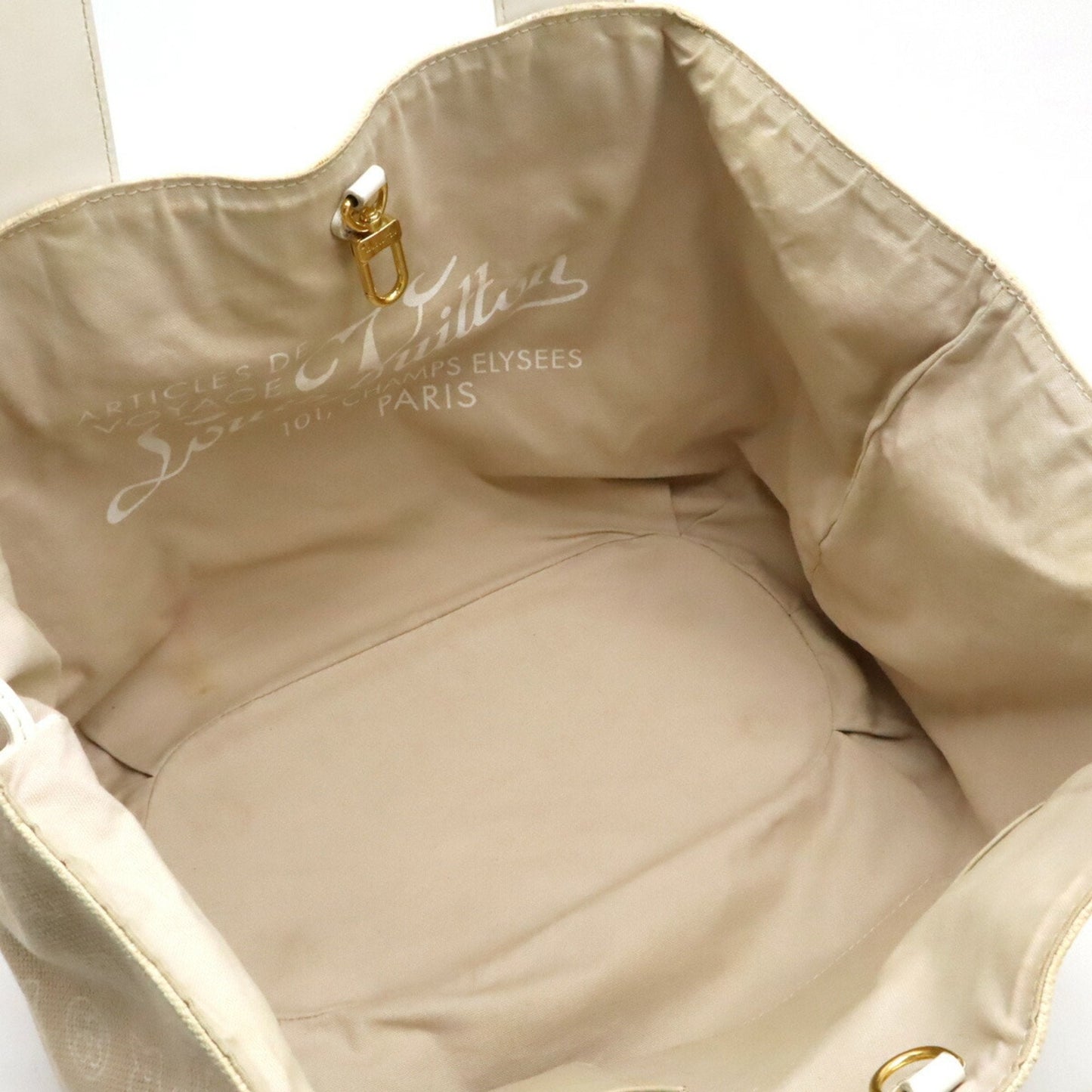 Louis Vuitton Sable Canvas Leather Pouch Shoulder Bag Tote Bag