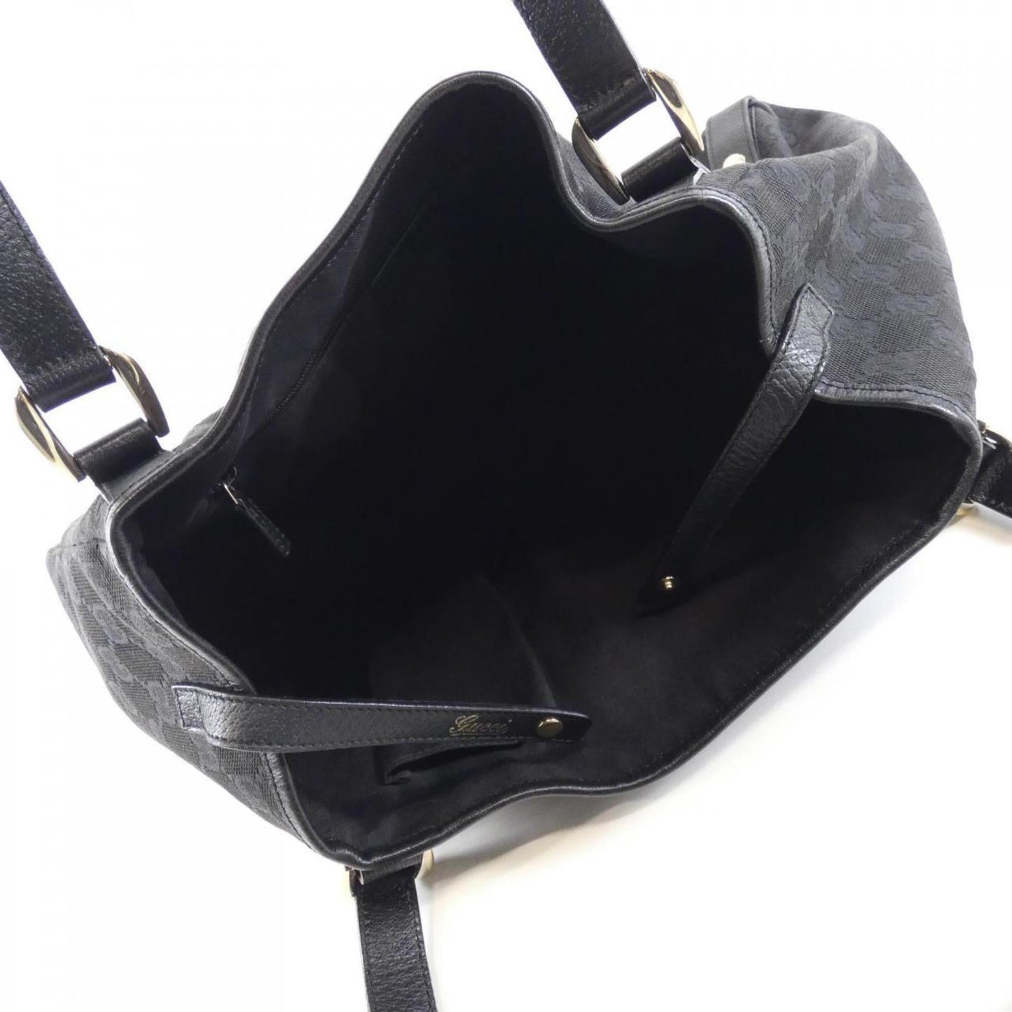 Gucci Gg Canvas Black Gg Canvas Shoulder Bag