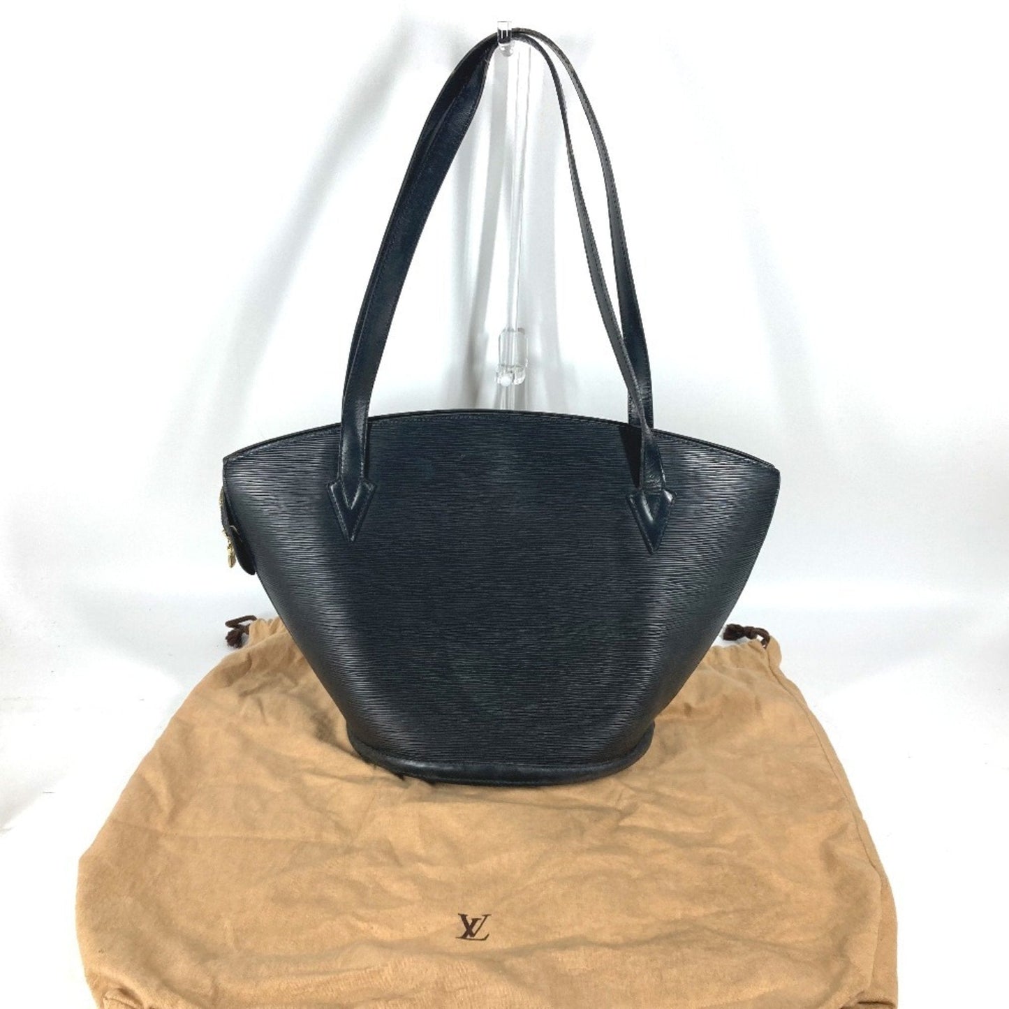 Louis Vuitton Black Epi Leather Shoulder Bag Tote Bag