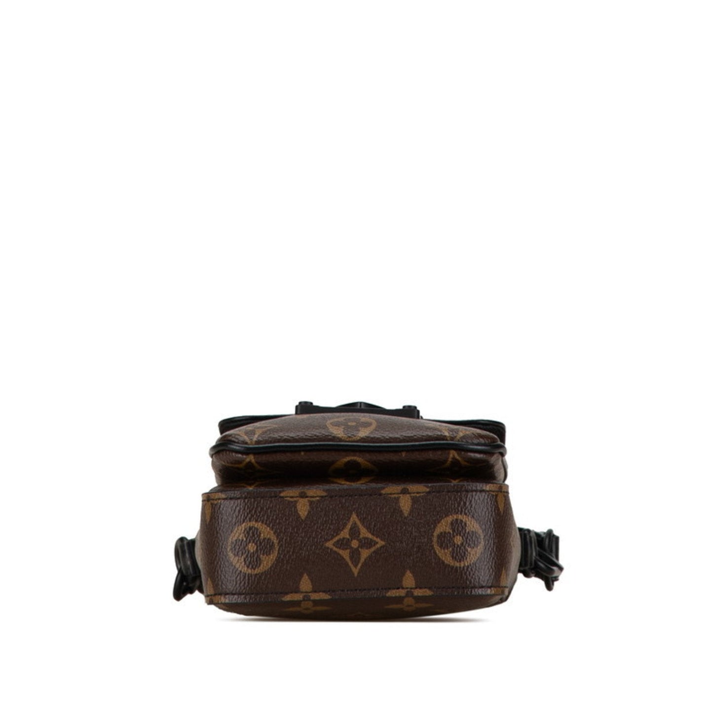 Louis Vuitton Black Brown Pvc Leather Shoulder Bag
