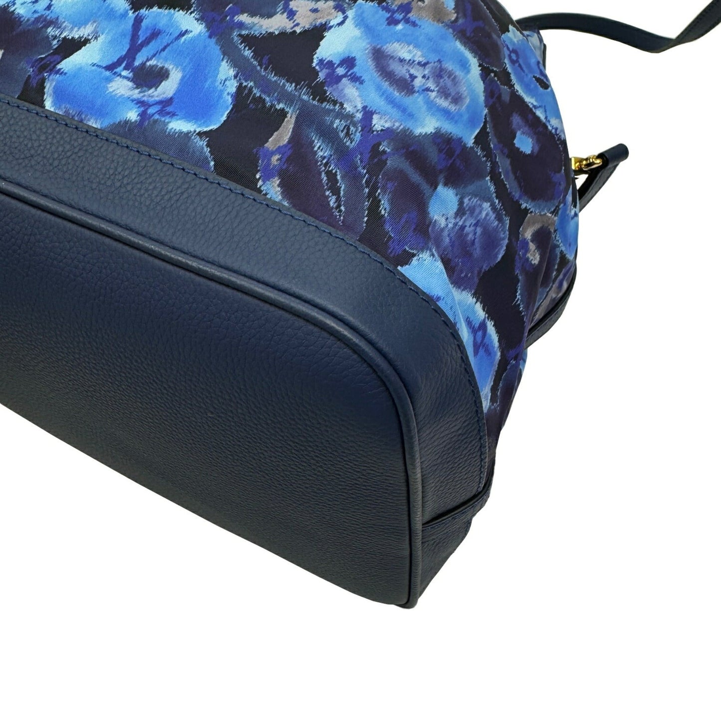 Louis Vuitton Grand Blue Nylon Leather Shoulder Bag Tote Bag