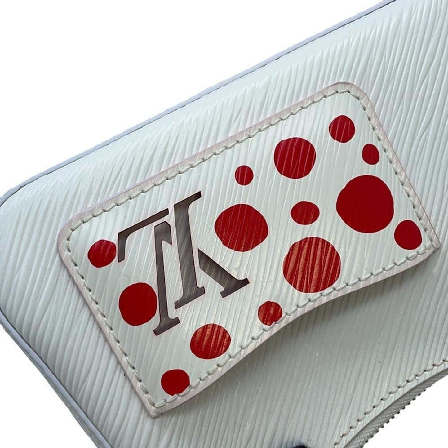 Louis Vuitton Blanc Red Color White Epi Leather Handbag Pouch Shoulder Bag