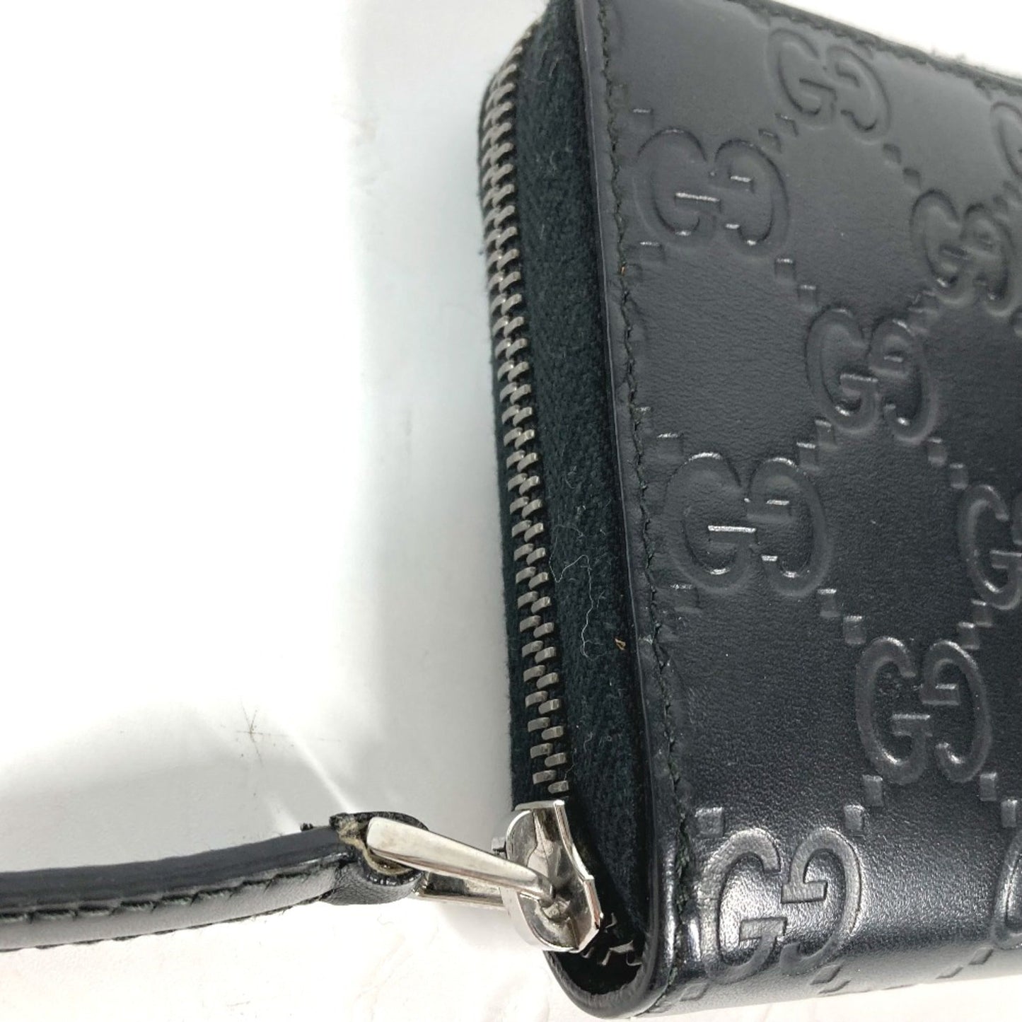 Gucci Black Leather Long Wallet (Bi-Fold)