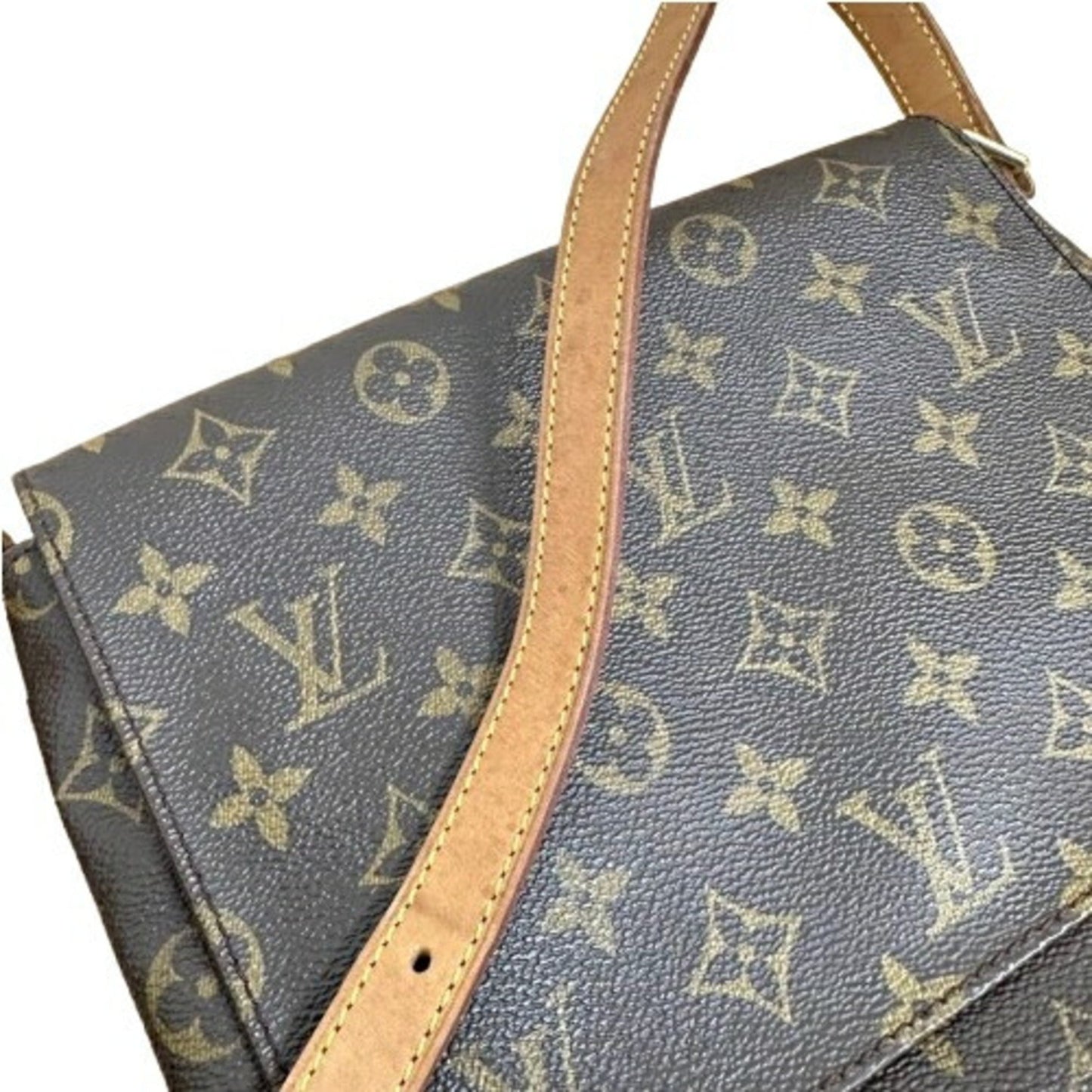 Louis Vuitton Monogram Brown Pvc Leather Shoulder Bag