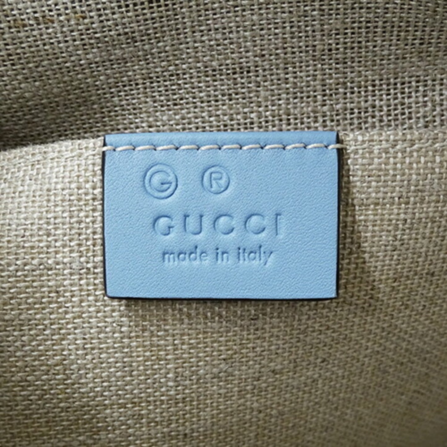 Gucci Light Blue Leather Handbag Shoulder Bag