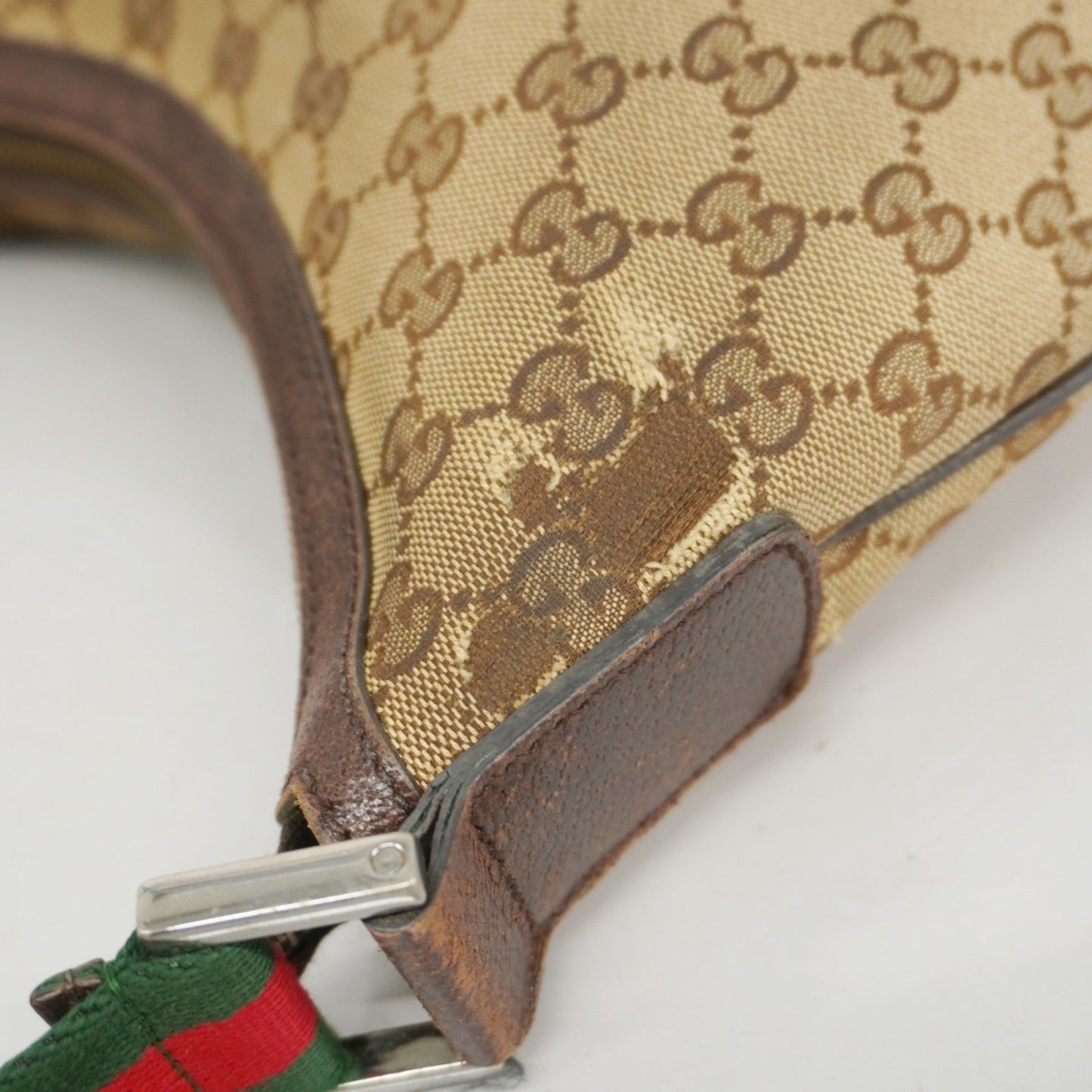 Gucci Brown Canvas Shoulder Bag