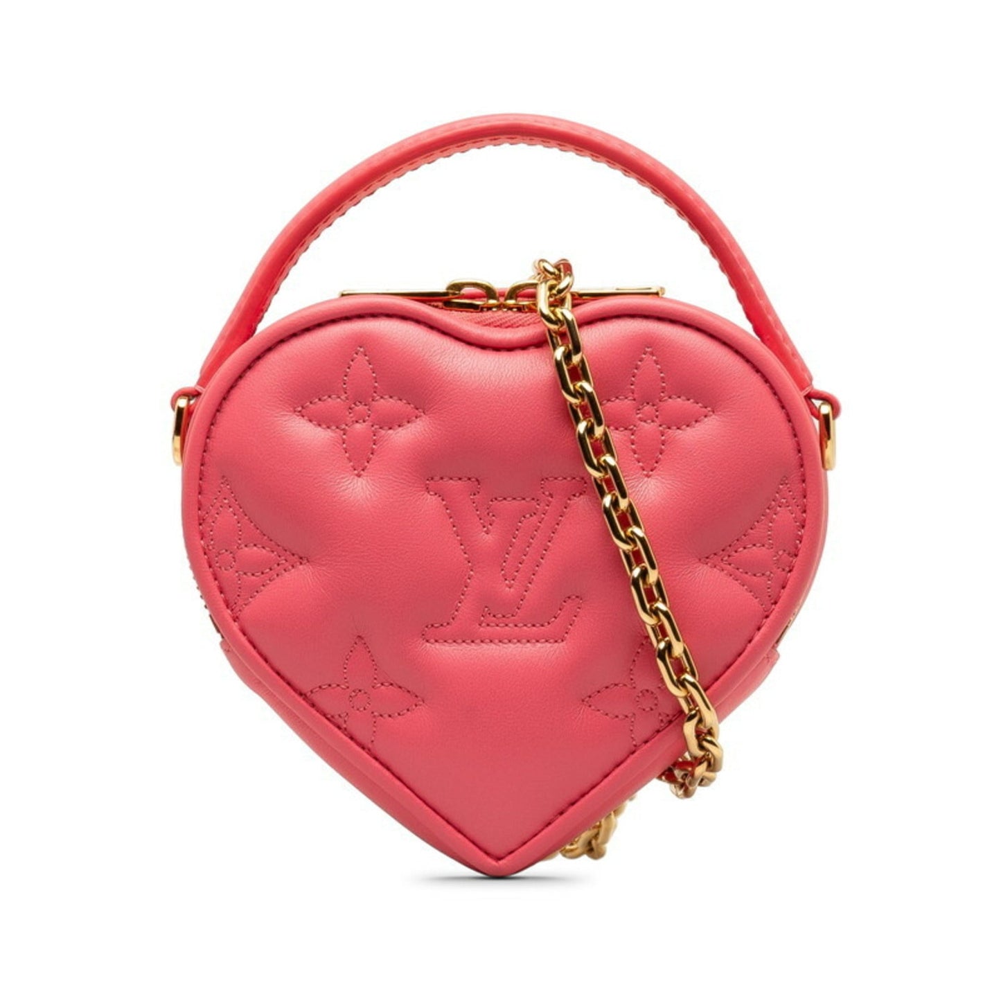 Louis Vuitton Pink Leather Handbag Shoulder Bag