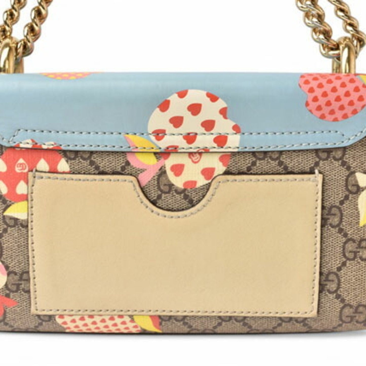 Gucci Beige Blue Brown Gg Supreme Shoulder Bag