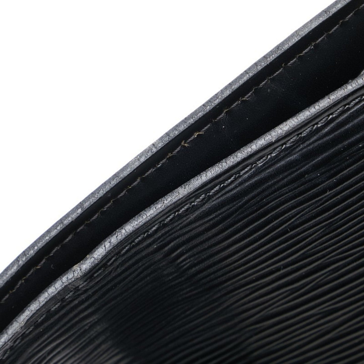 Louis Vuitton Black Noir Leather Shoulder Bag Tote Bag