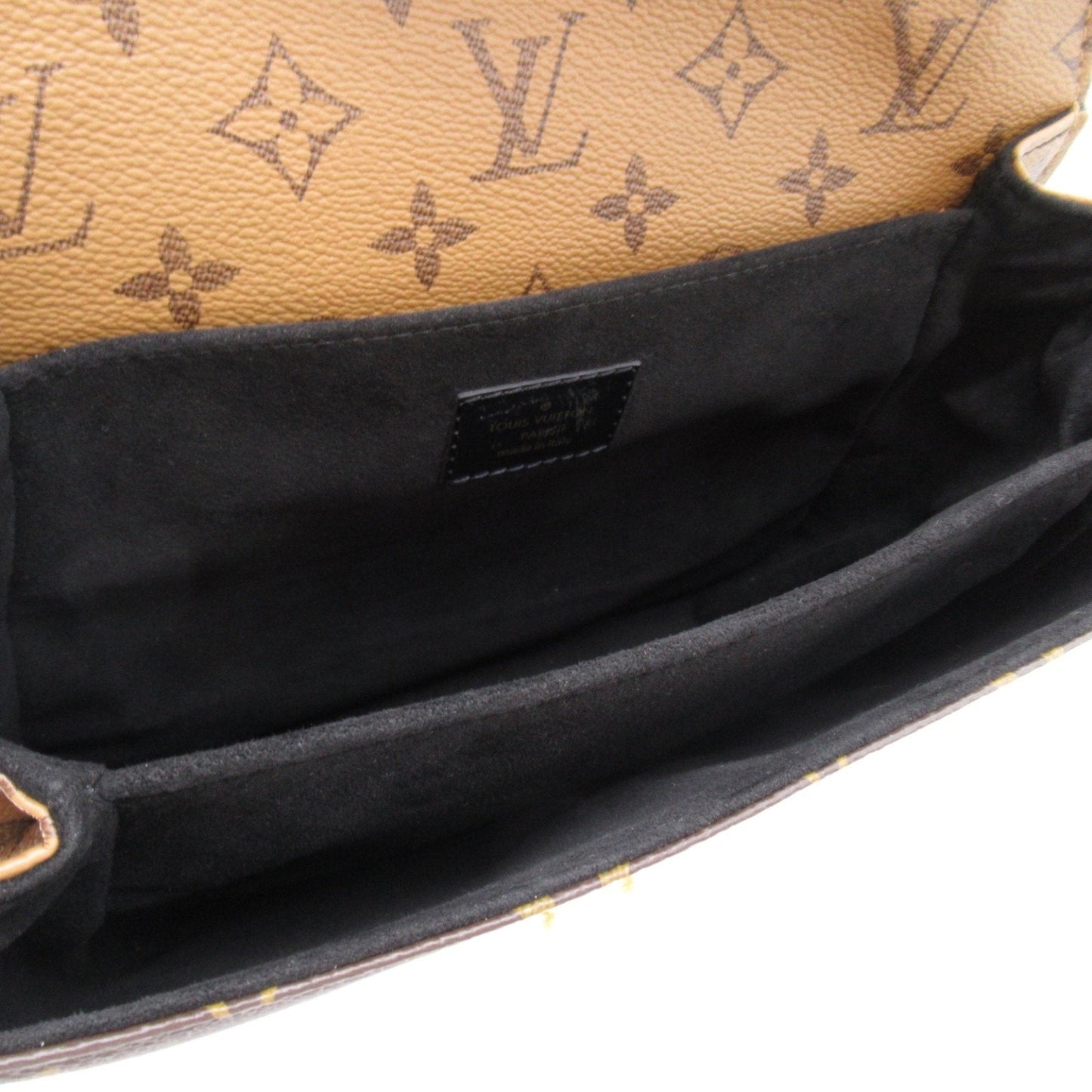 Louis Vuitton Brown Monogram Reverse Coated Canvas Pochette Shoulder Bag